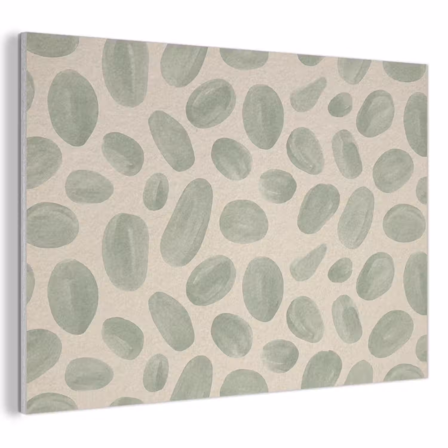 Abstract - Patroon - Organisch - Groen - Modern PET vilt klein -3d