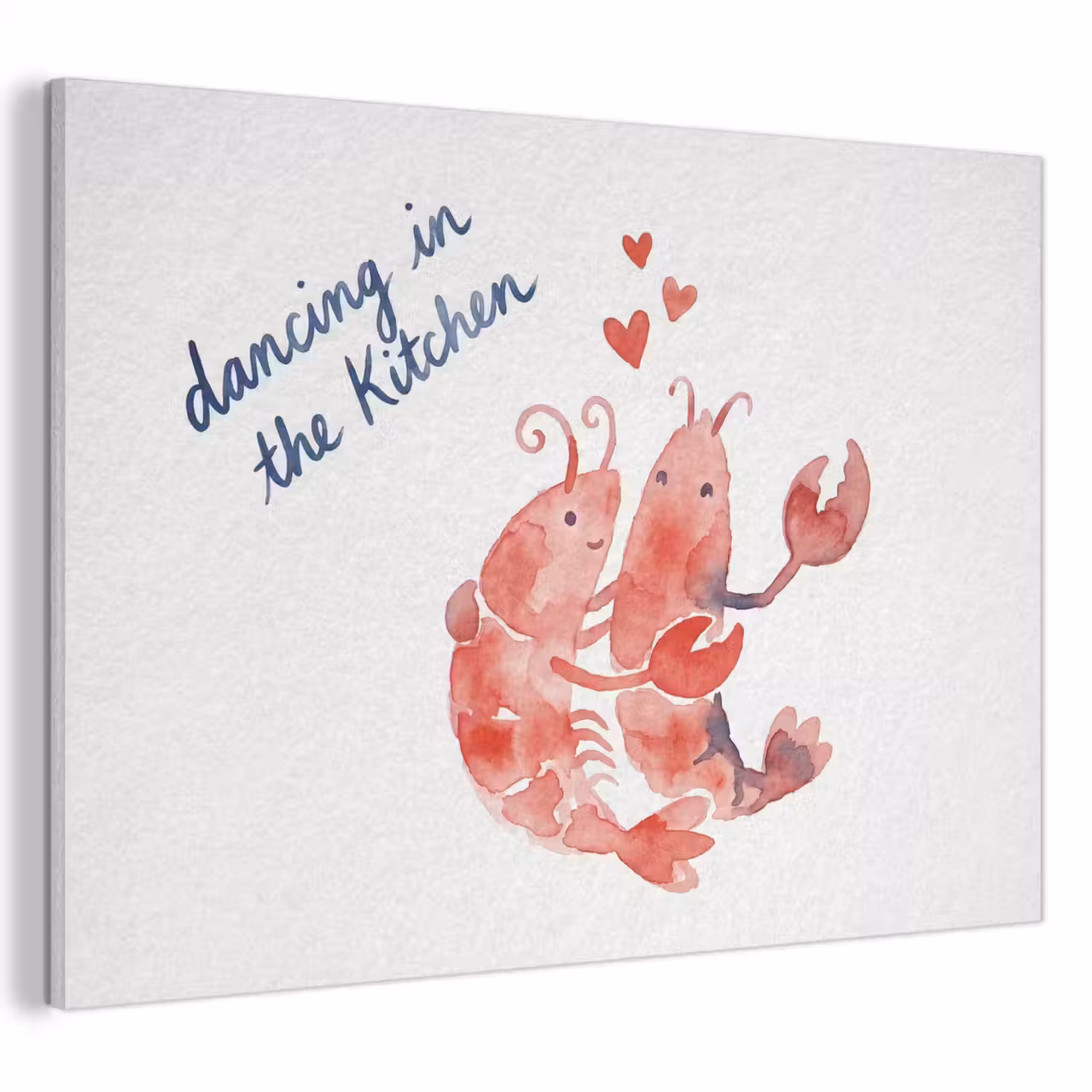 Dier - Dans - Liefde - Waterverf - Rood PET vilt klein -3d