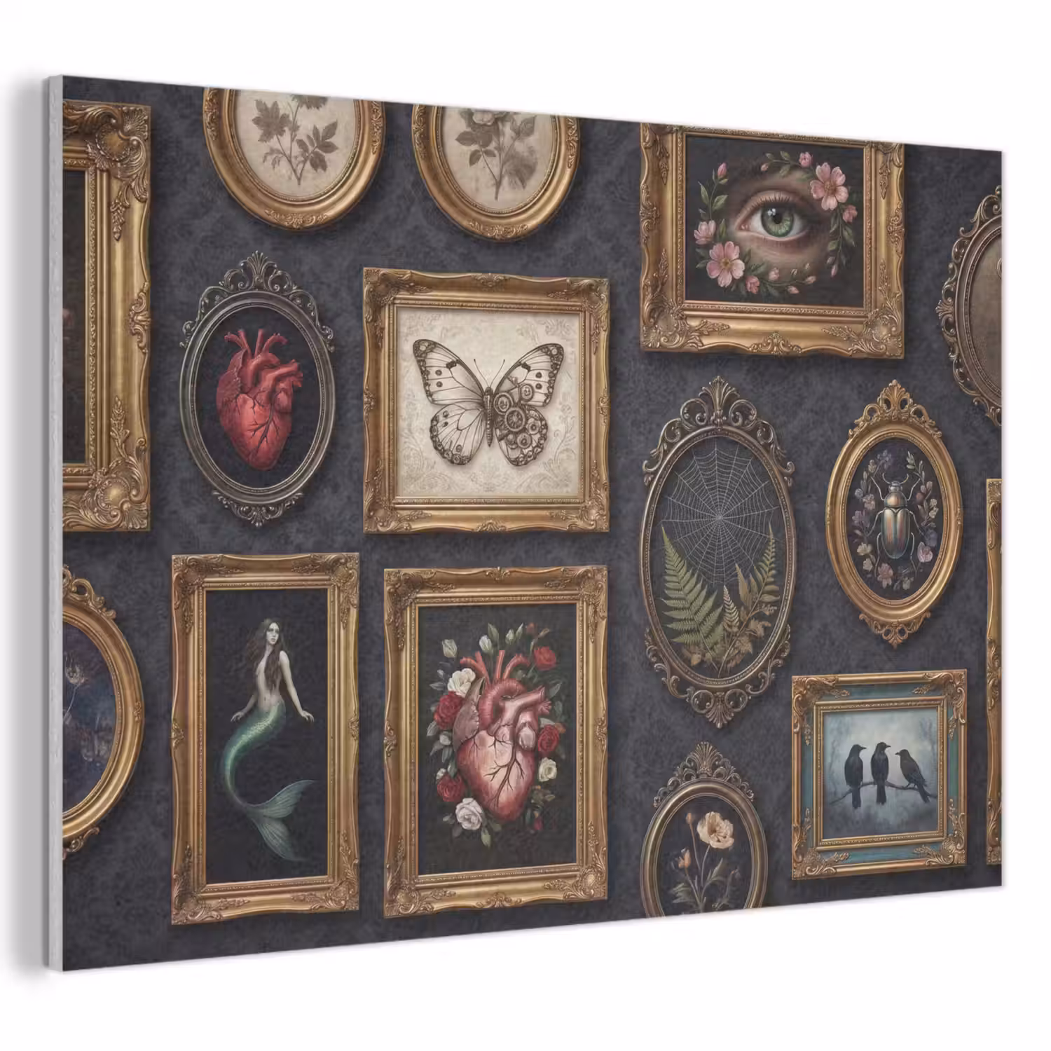 Kunst - Collectie - Vintage - Klassiek - Donker PET vilt klein -3d