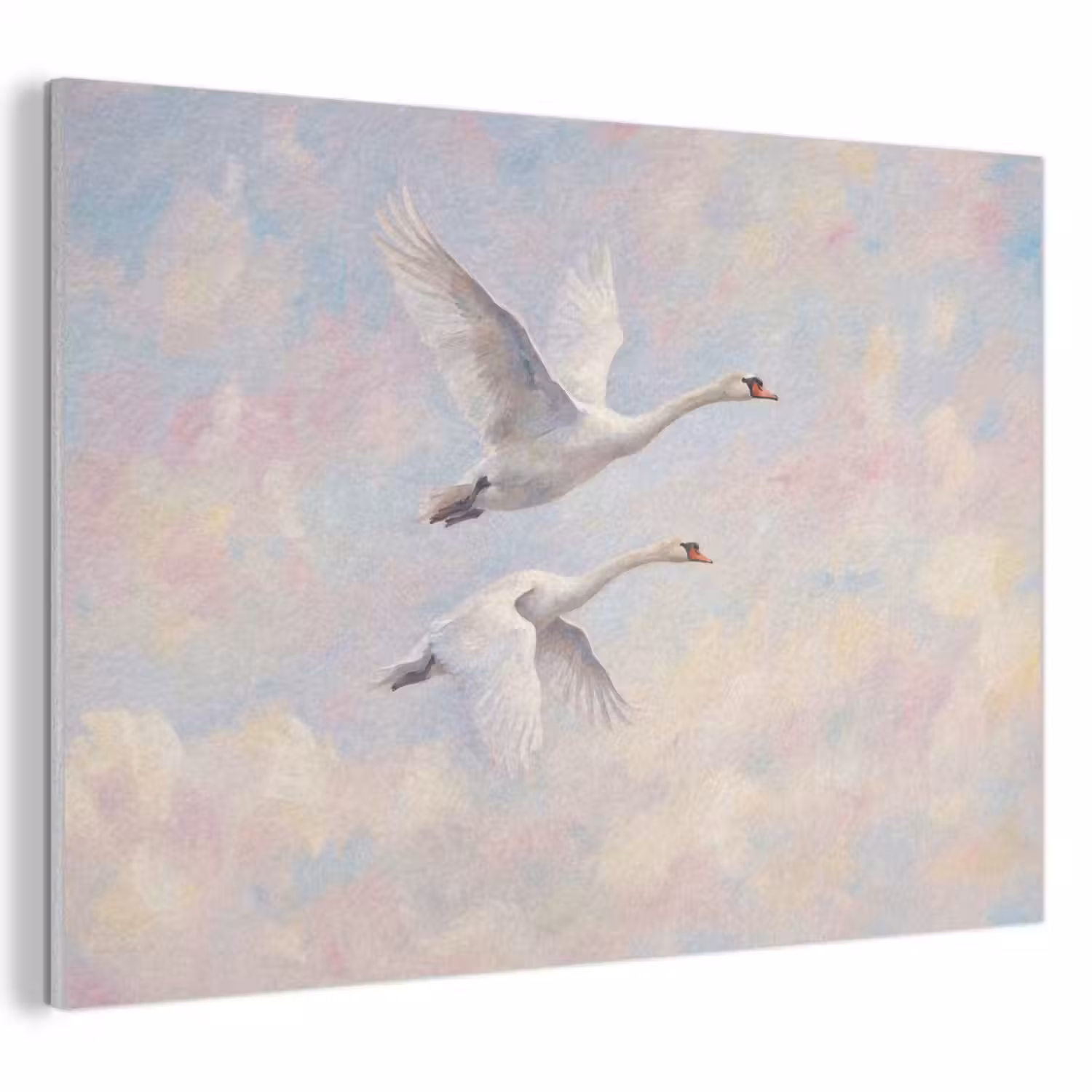 Vogel - Vliegend - Lucht - Modern - Pastel PET vilt klein -3d