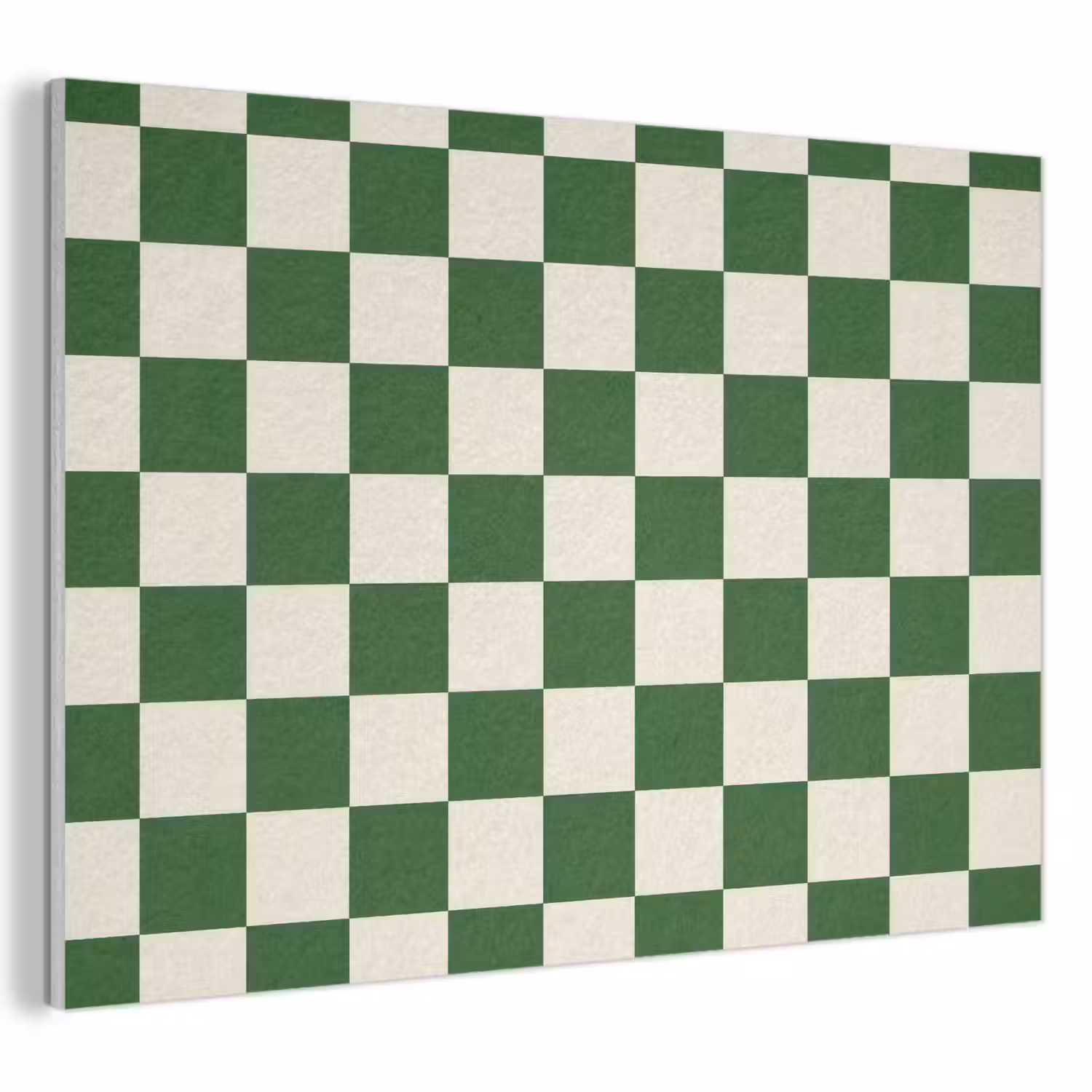 Schaakbord - Patroon - Groen PET vilt klein 837 -3d