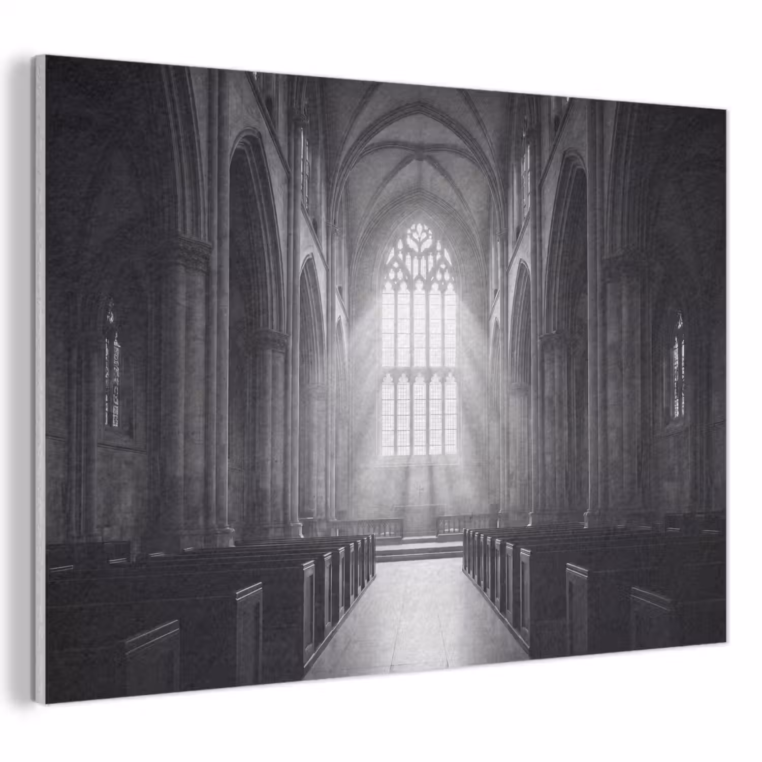 Kerk - Interieur - Lichtstralen - Architectuur - Klassiek PET vilt klein -3d