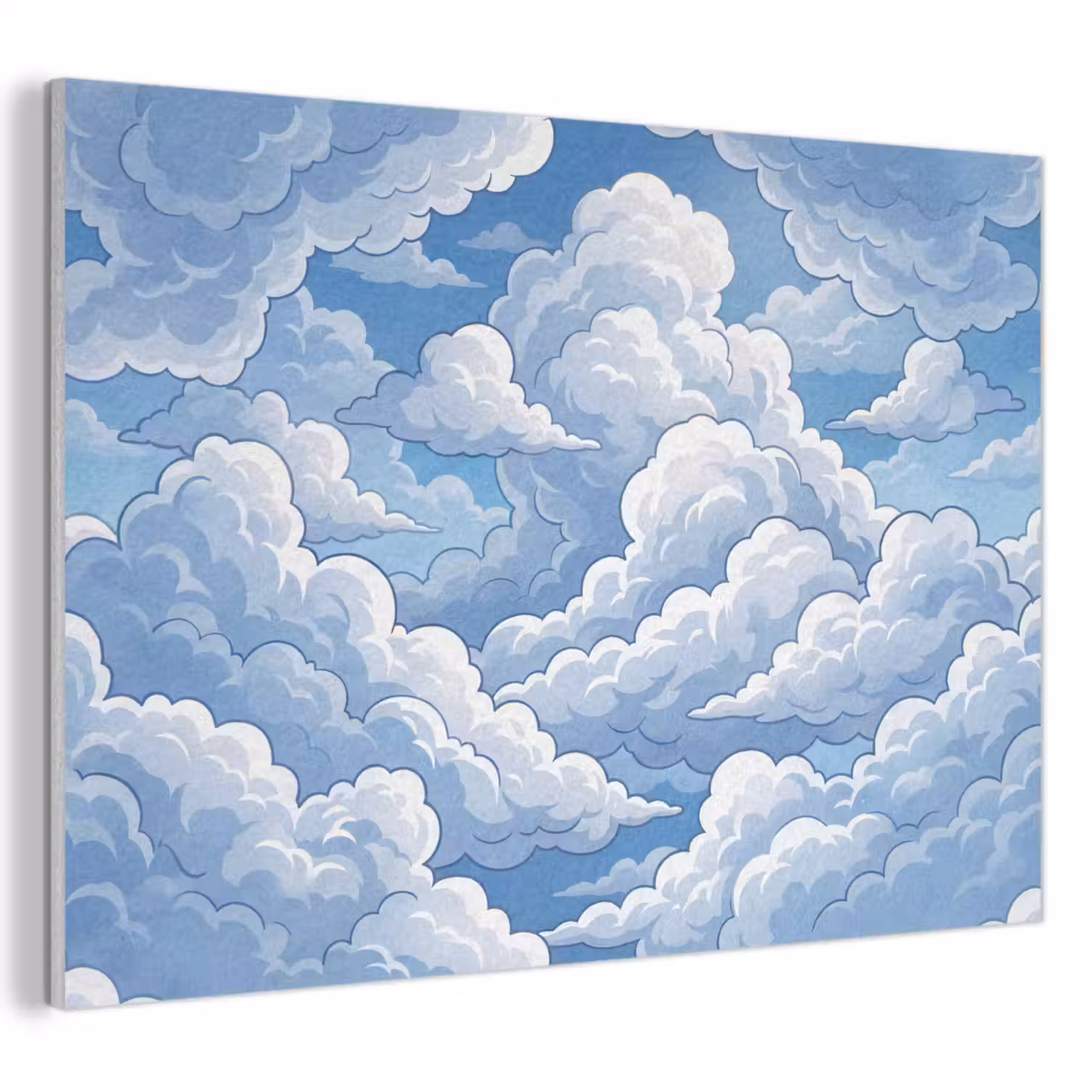 Wolken - Hemel - Abstract - Wit PET vilt klein -3d