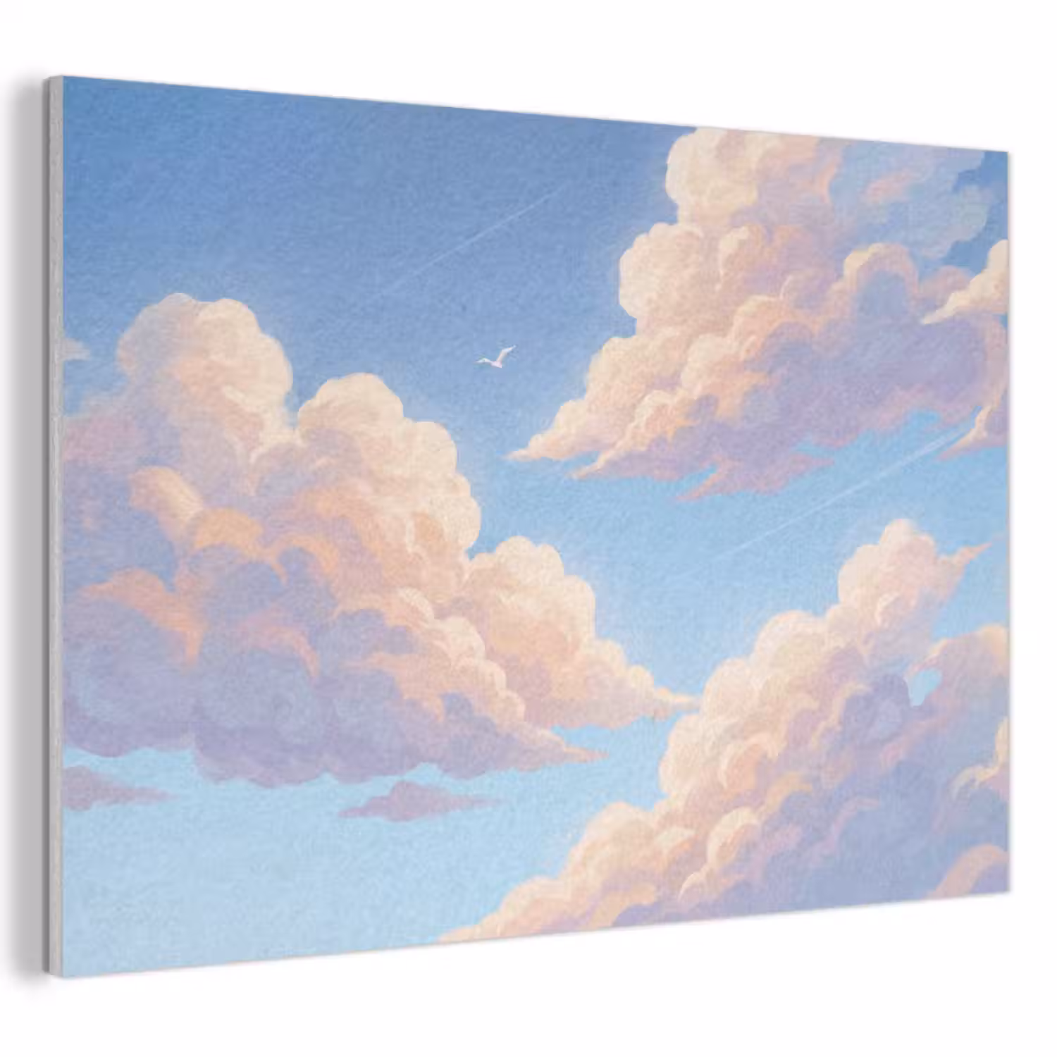Wolken - Lucht - Natuur - Blauw PET vilt klein -3d