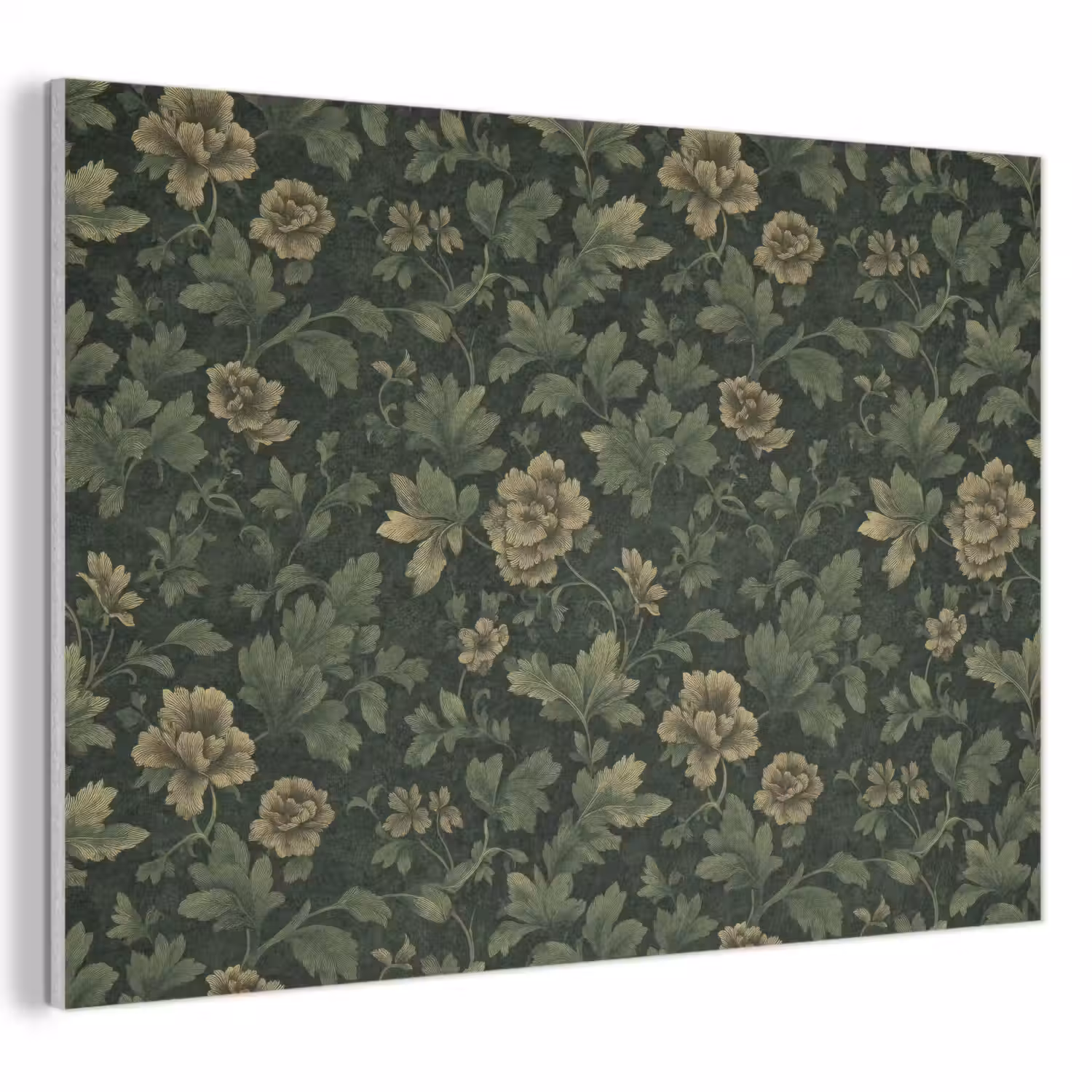 Donker - Groen - Goud - Botanisch PET vilt klein 837 -3d