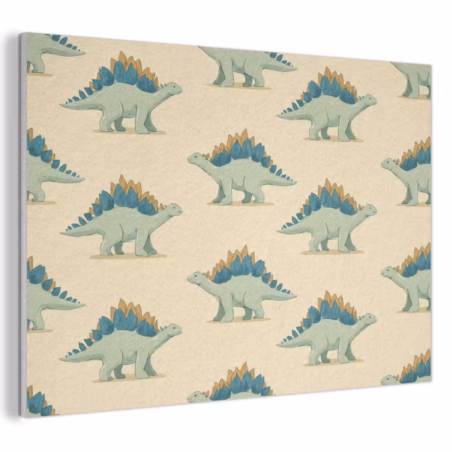 Dino - Patroon - Groen PET vilt klein 837 -3d