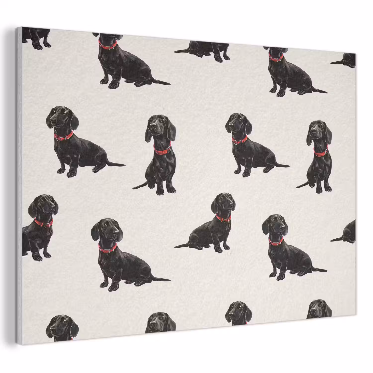 Hond - Patroon - Zwart PET vilt klein 837 -3d