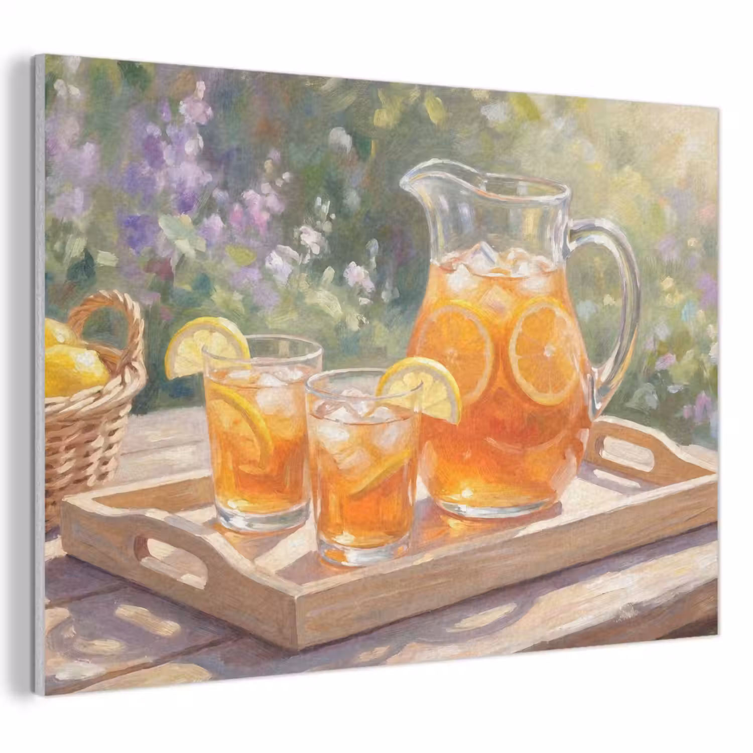 Drank - Citroen - Zomer - Tuin - Geel PET vilt klein -3d