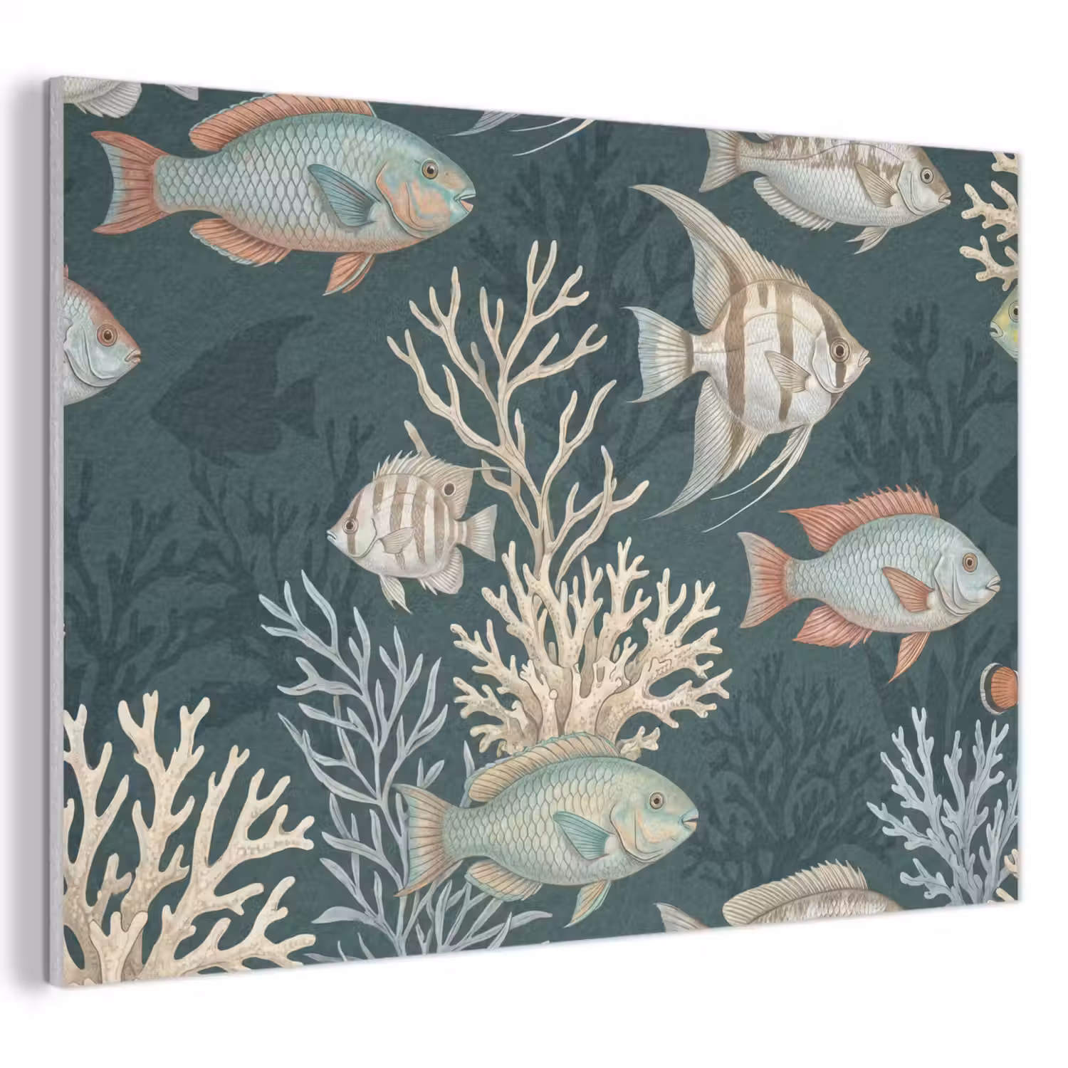 Vis - Koraal - Onderwater - Illustratie PET vilt klein -3d