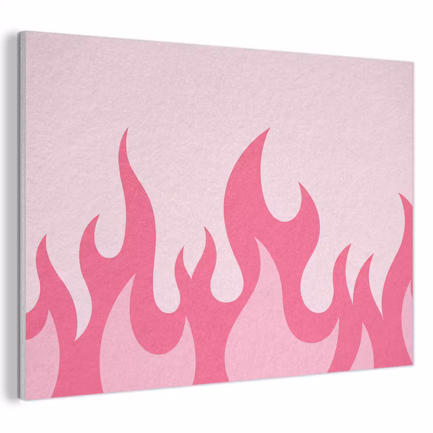 Vlammen - Patroon - Abstract - Modern - Roze PET vilt klein -3d