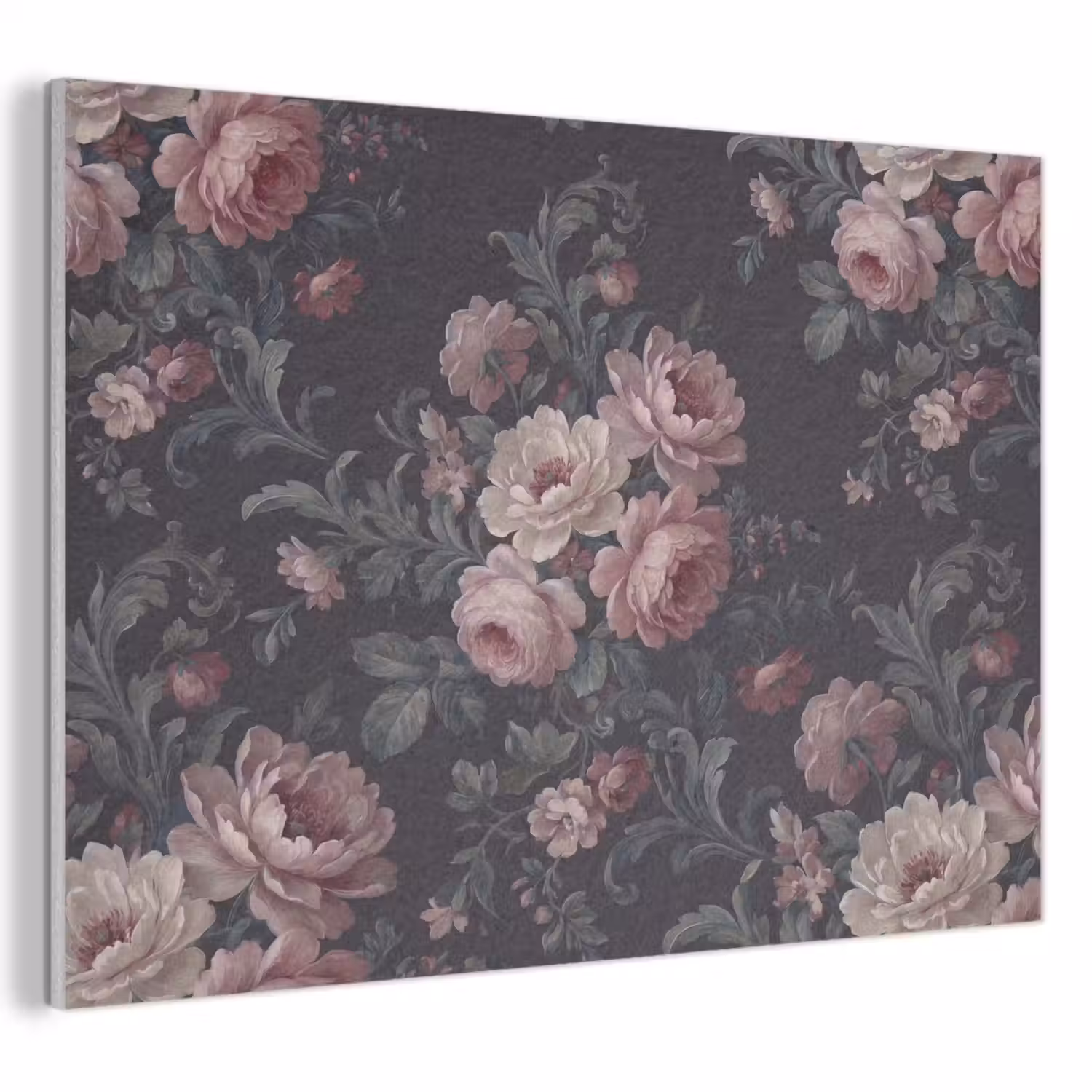 Bloemen - Patroon - Sierlijk - Roze - Donker PET vilt klein -3d