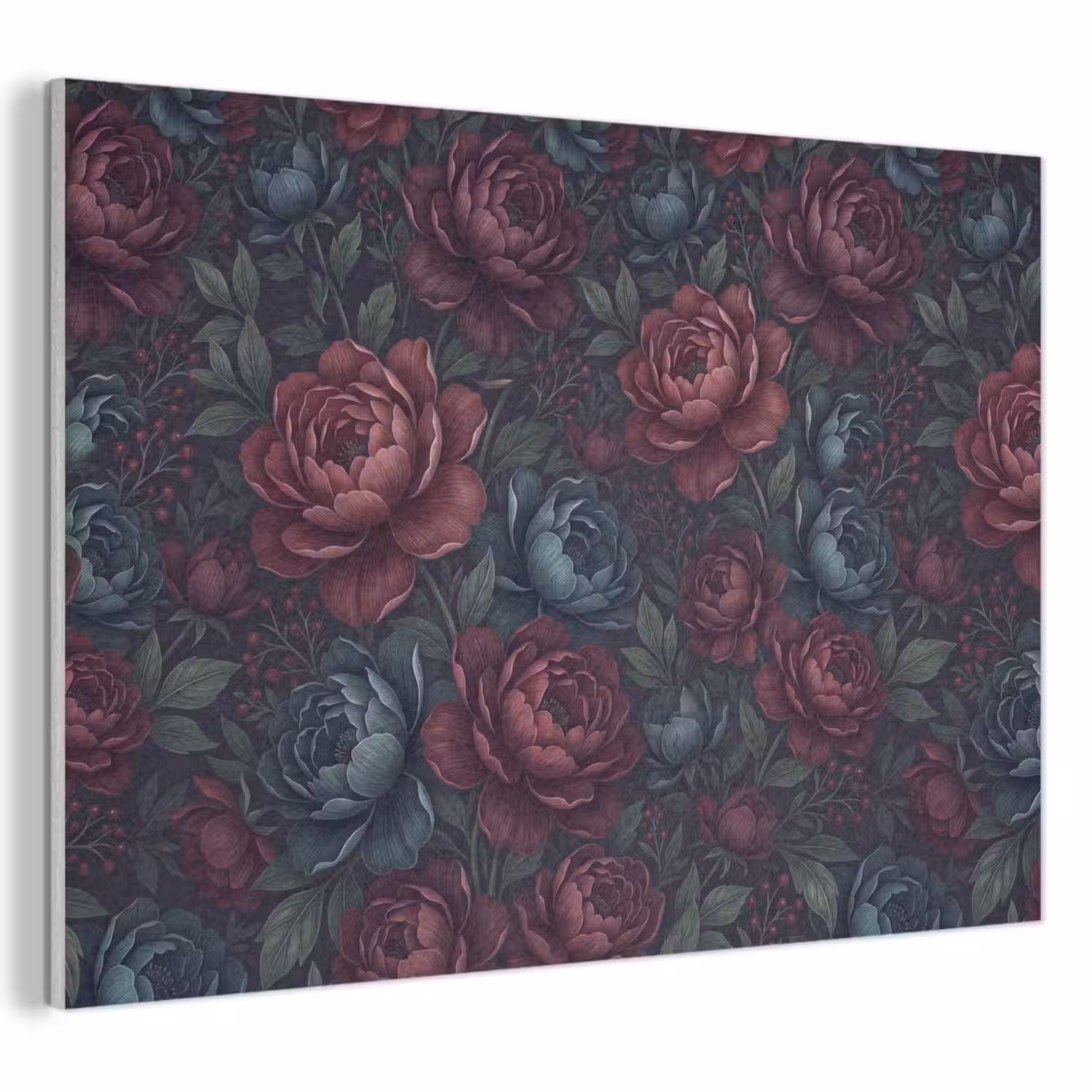 Bloemen - Patroon - Natuur - Klassiek - Donker PET vilt klein -3d