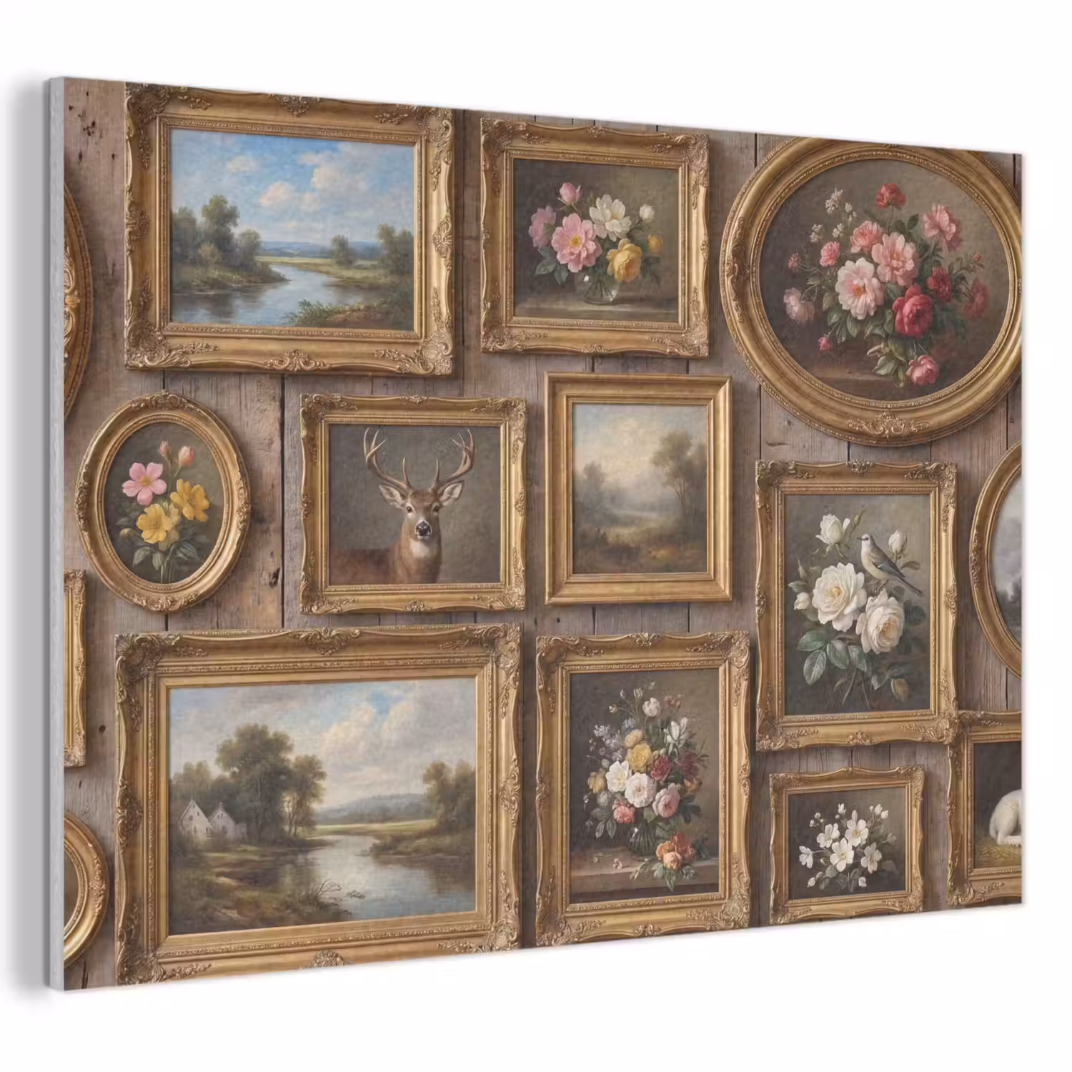 Bloemen - Rozen - Klassiek - Vaas - Kleurrijk PET vilt klein -3d