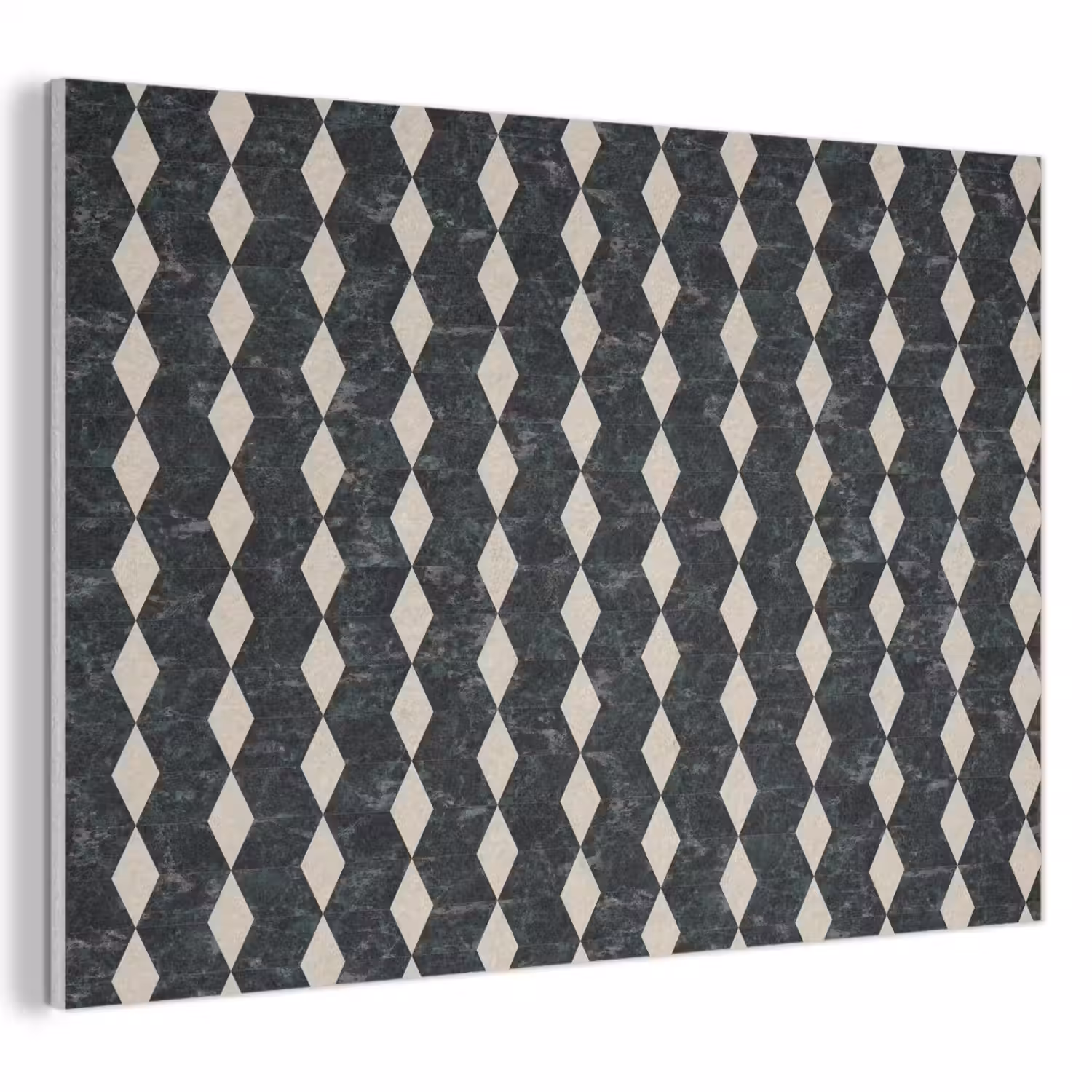 Geometrisch - Patroon - Marmer - Groen PET vilt klein 837 -3d