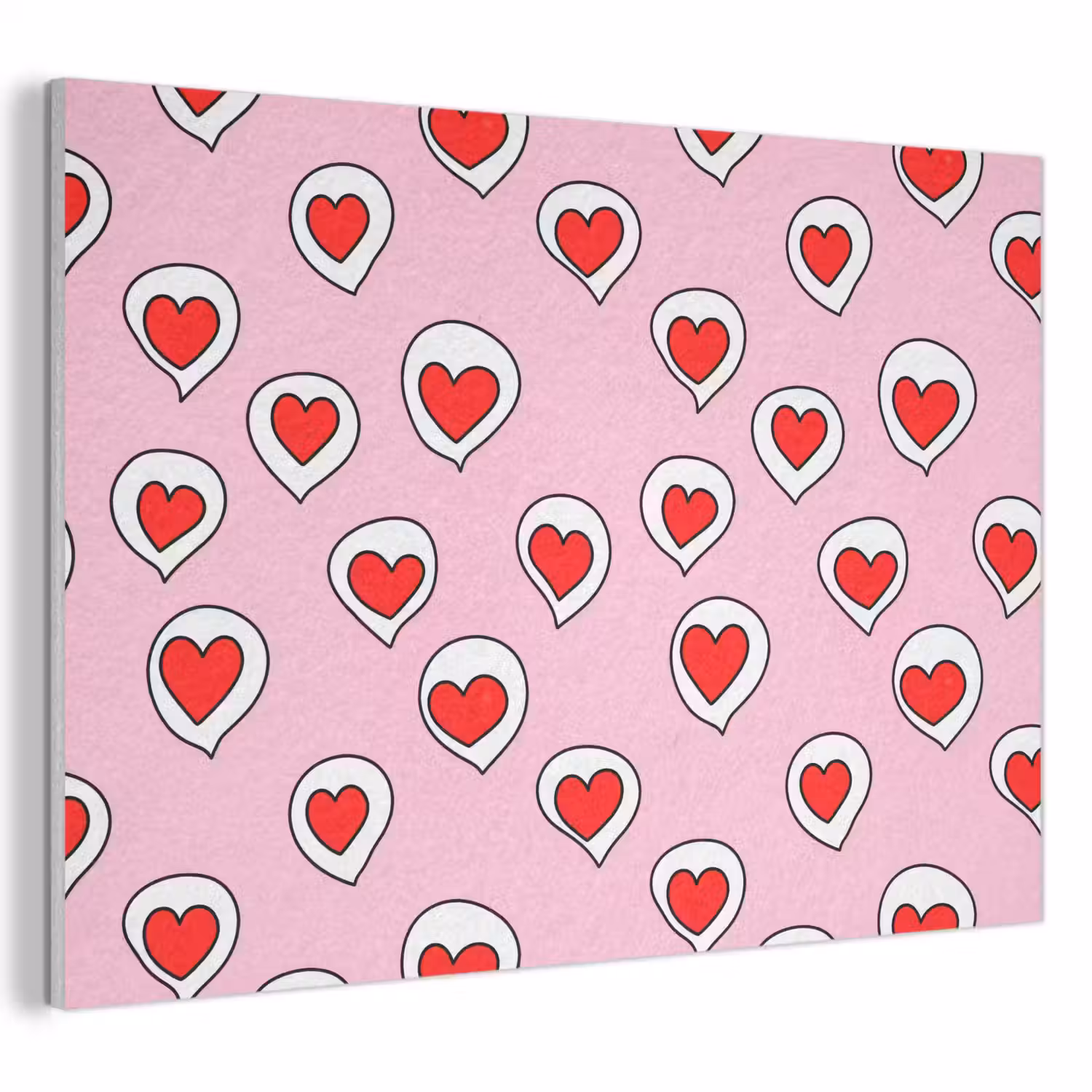 Hartjes - Patroon - Rood PET vilt klein 837 -3d
