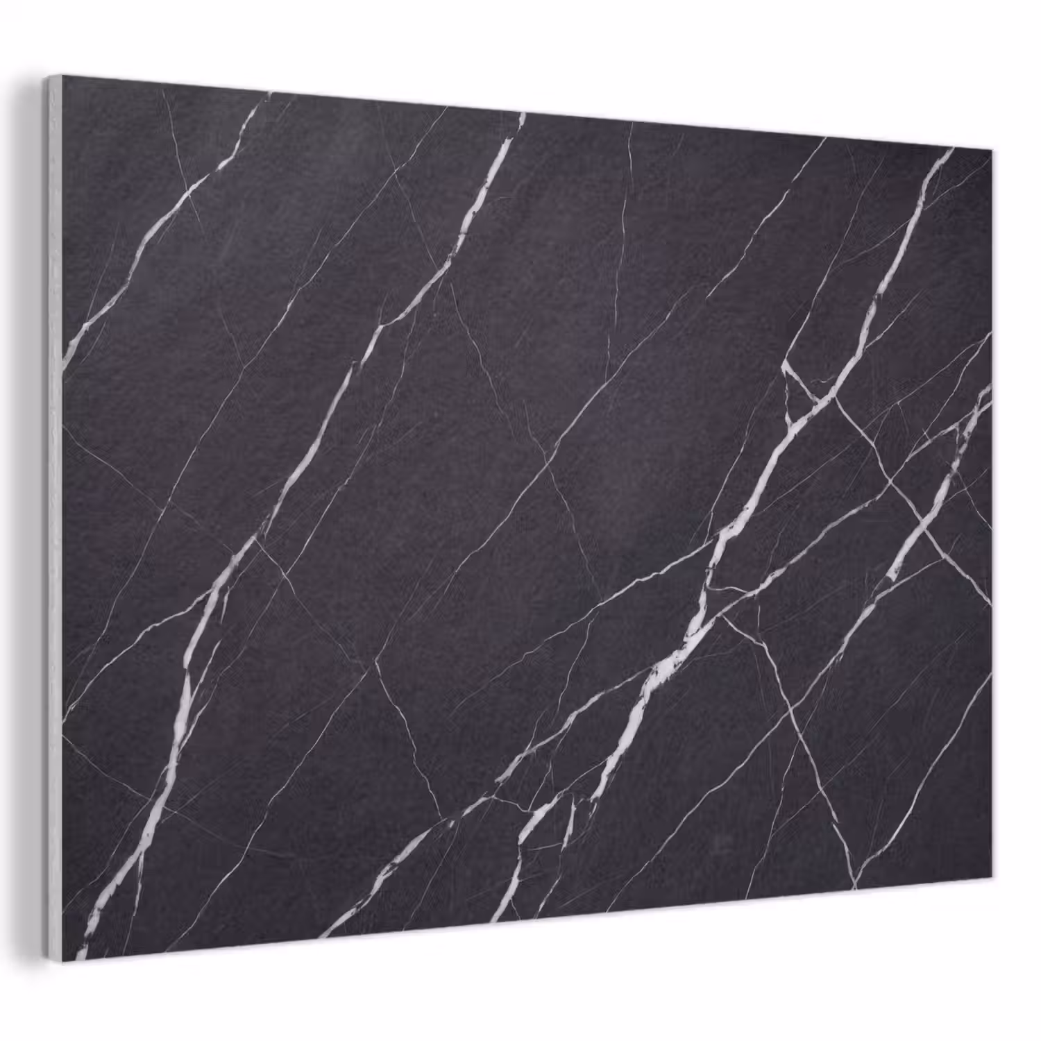 Marmer - Patroon - Abstract - Modern - Zwart PET vilt klein -3d