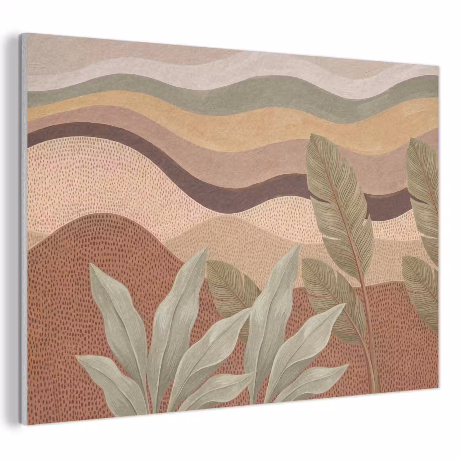 Natuur - Bladeren - Landschap - Abstract - Aardetinten PET vilt klein -3d