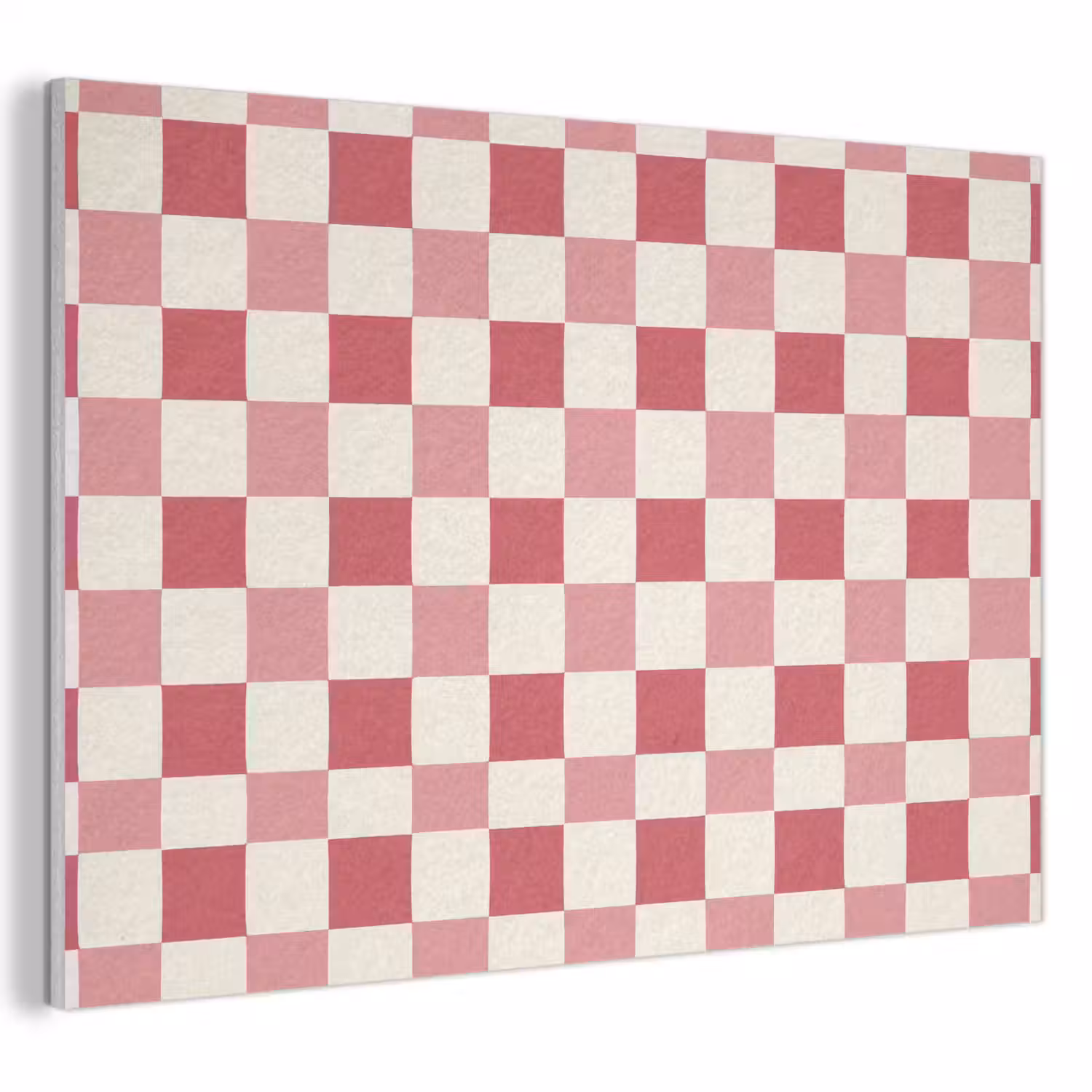 Patroon - Schaak - Roze PET vilt klein 837 -3d
