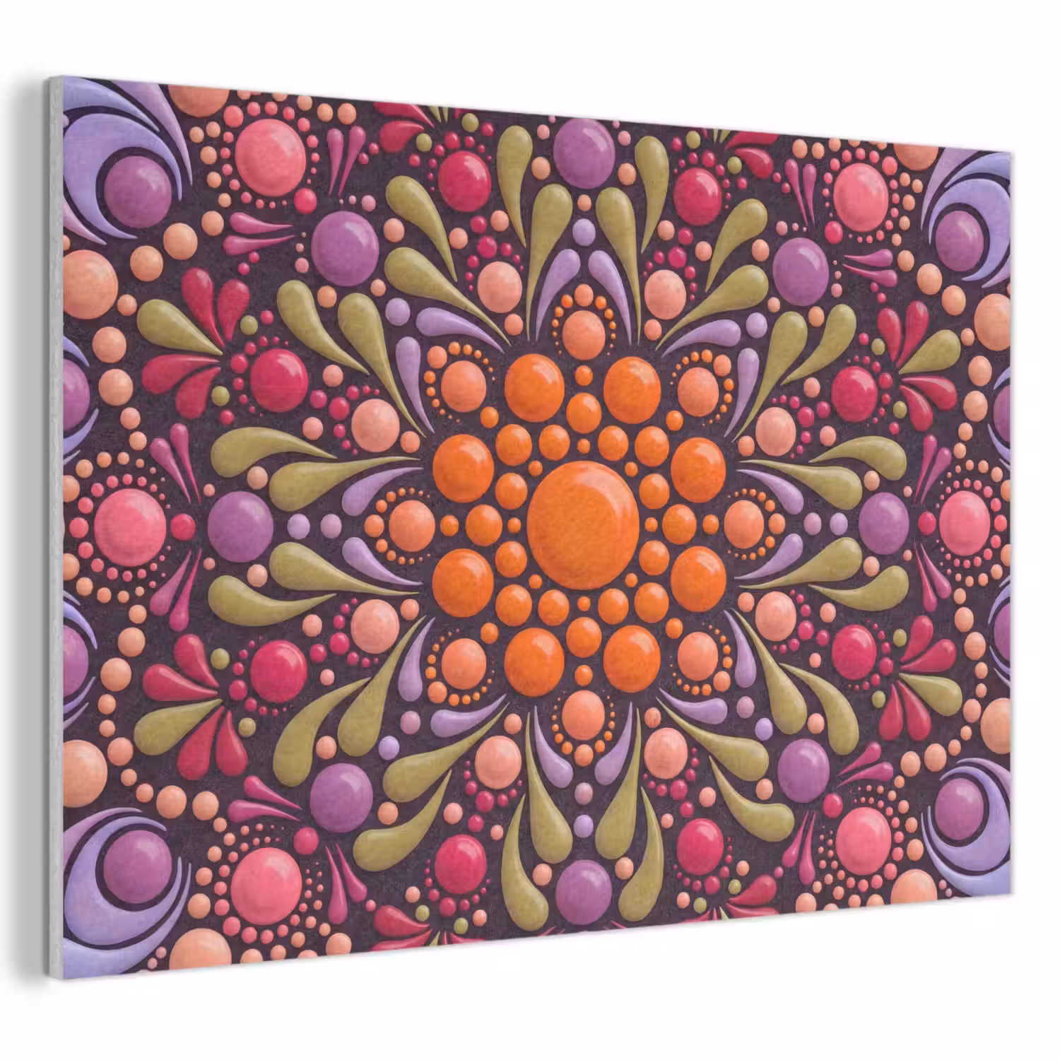 Patroon - Stippen - Abstract - Modern - Kleurrijk PET vilt klein -3d