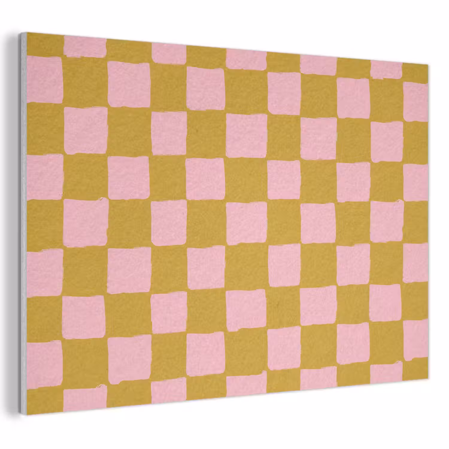Patroon - Vierkant - Roze PET vilt klein 837 -3d