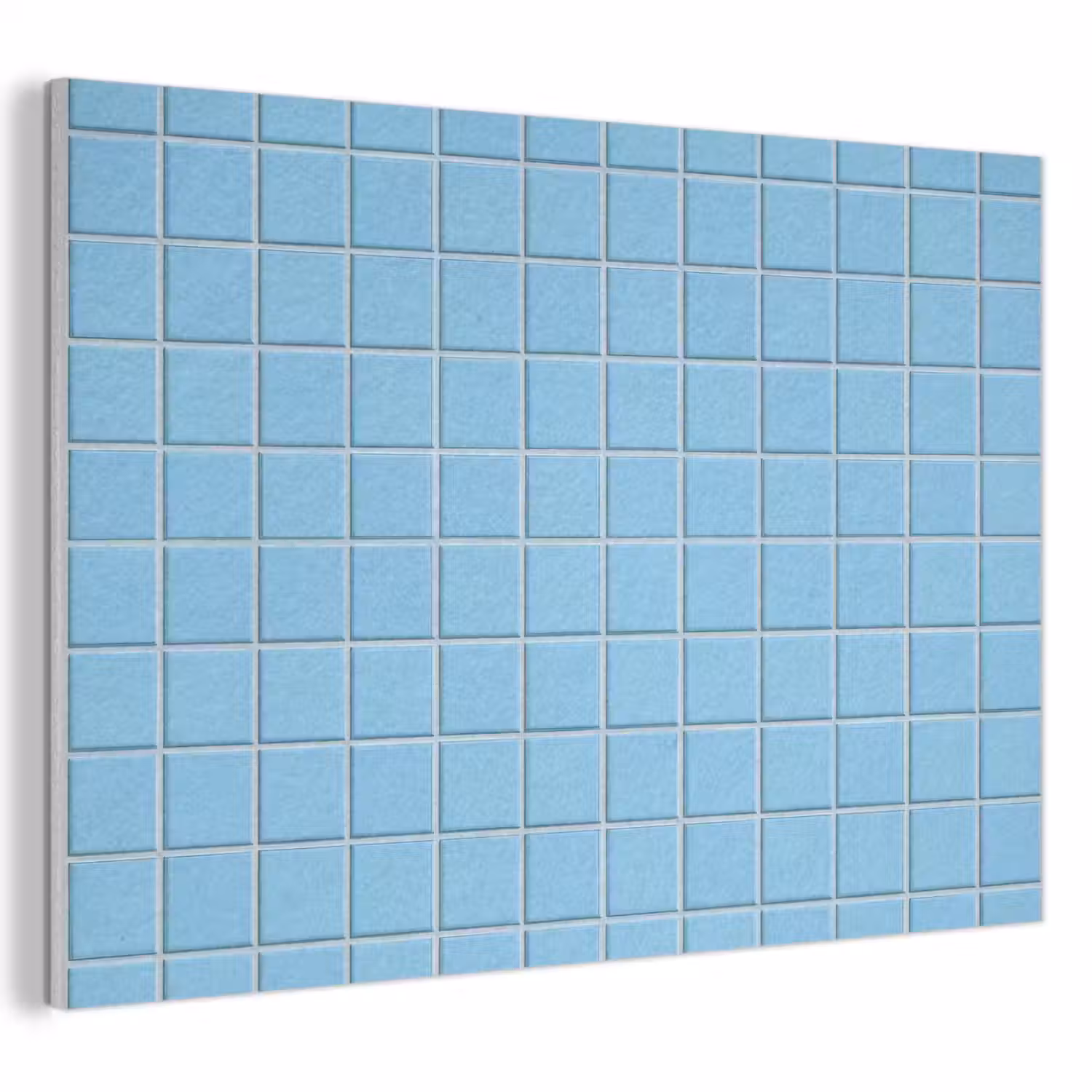 Patroon - Tegel - Pastel - Blauw PET vilt klein 837 -3d