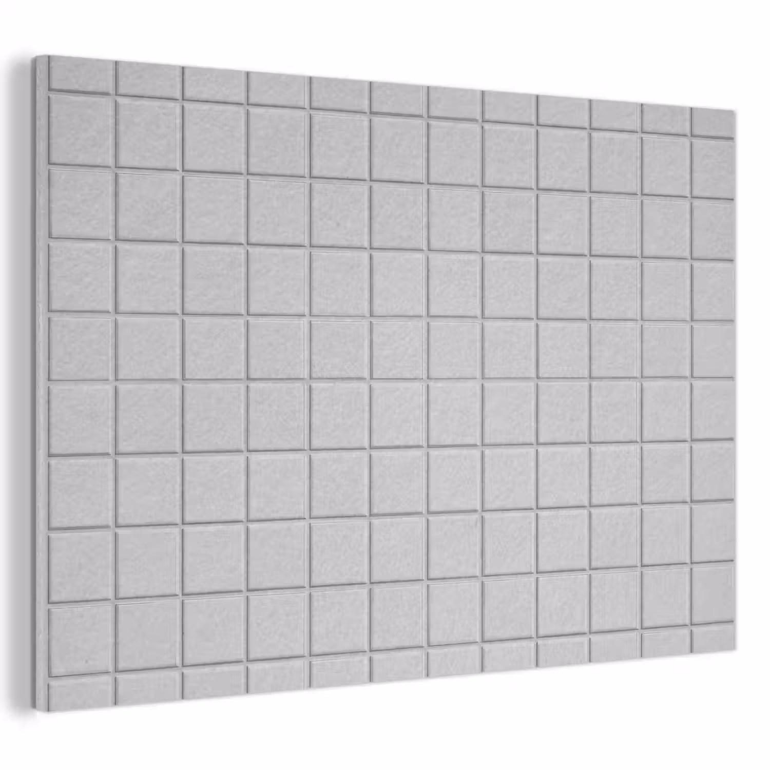 Patroon - Tegels - Licht - Grijs PET vilt klein 837 -3d