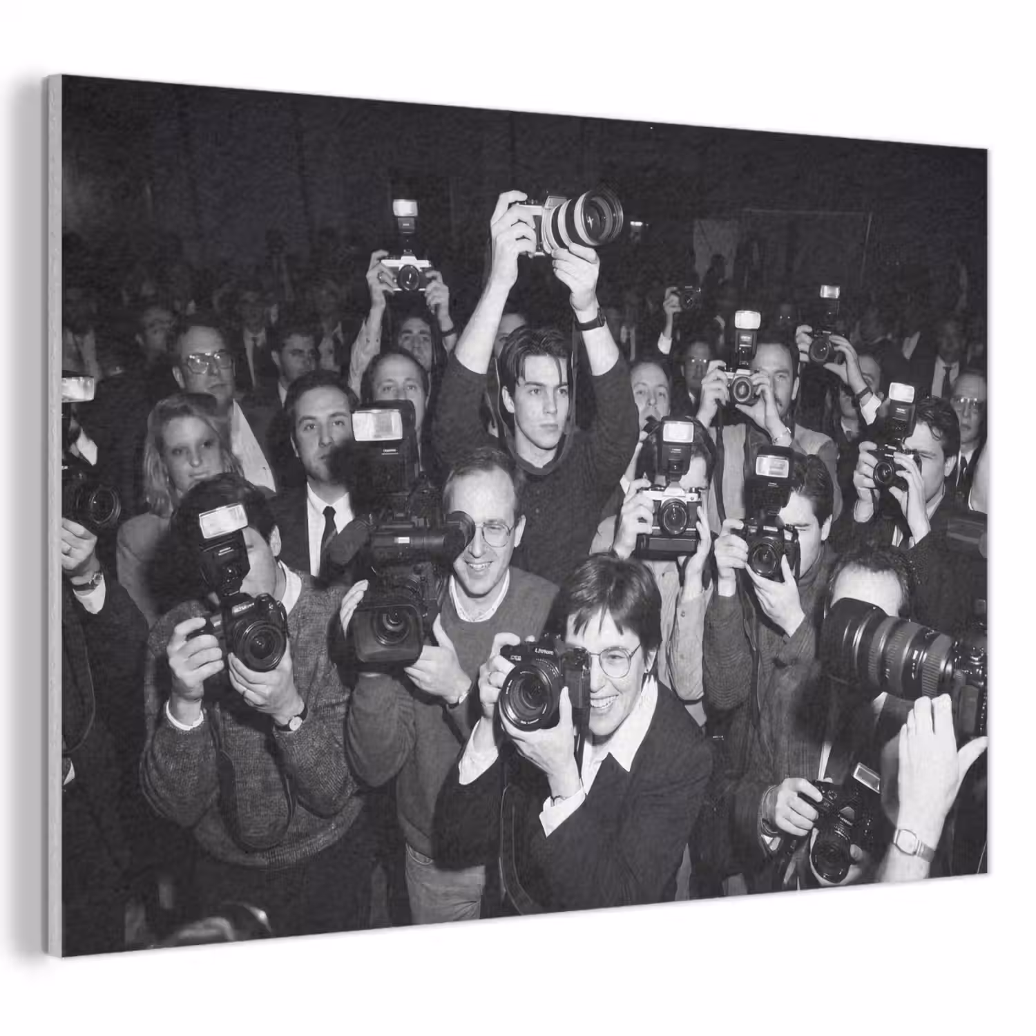 Fotografen - Menigte - Flitsers - Journalistiek PET vilt klein -3d