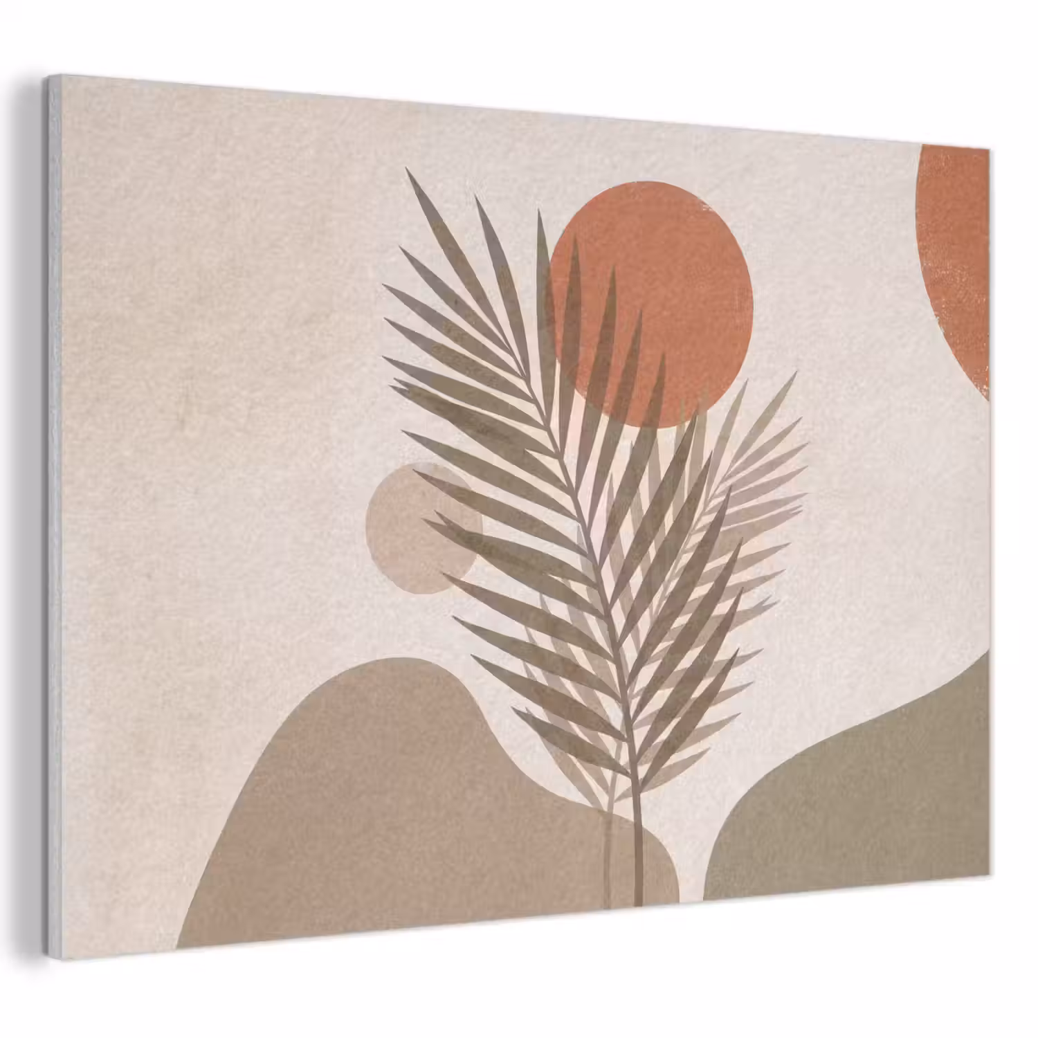 Planten - Bladeren - Abstract - Modern - Beige PET vilt klein -3d