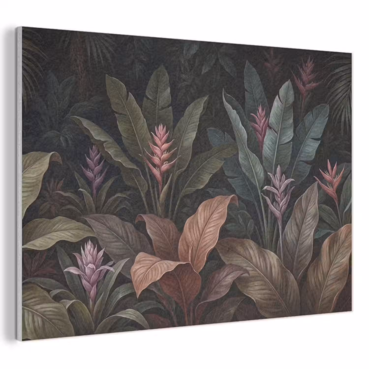 Planten - Tropisch - Jungle - Donker - Natuur PET vilt klein -3d