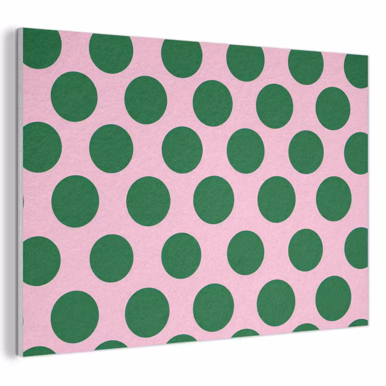 Polkadots - Patroon - Groen PET vilt klein 837 -3d