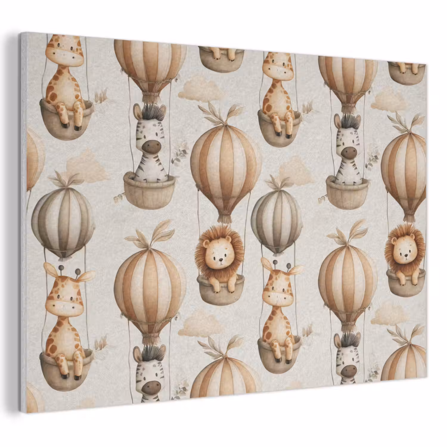 Safari - Luchtballonen - Taupe PET vilt klein 837 -3d
