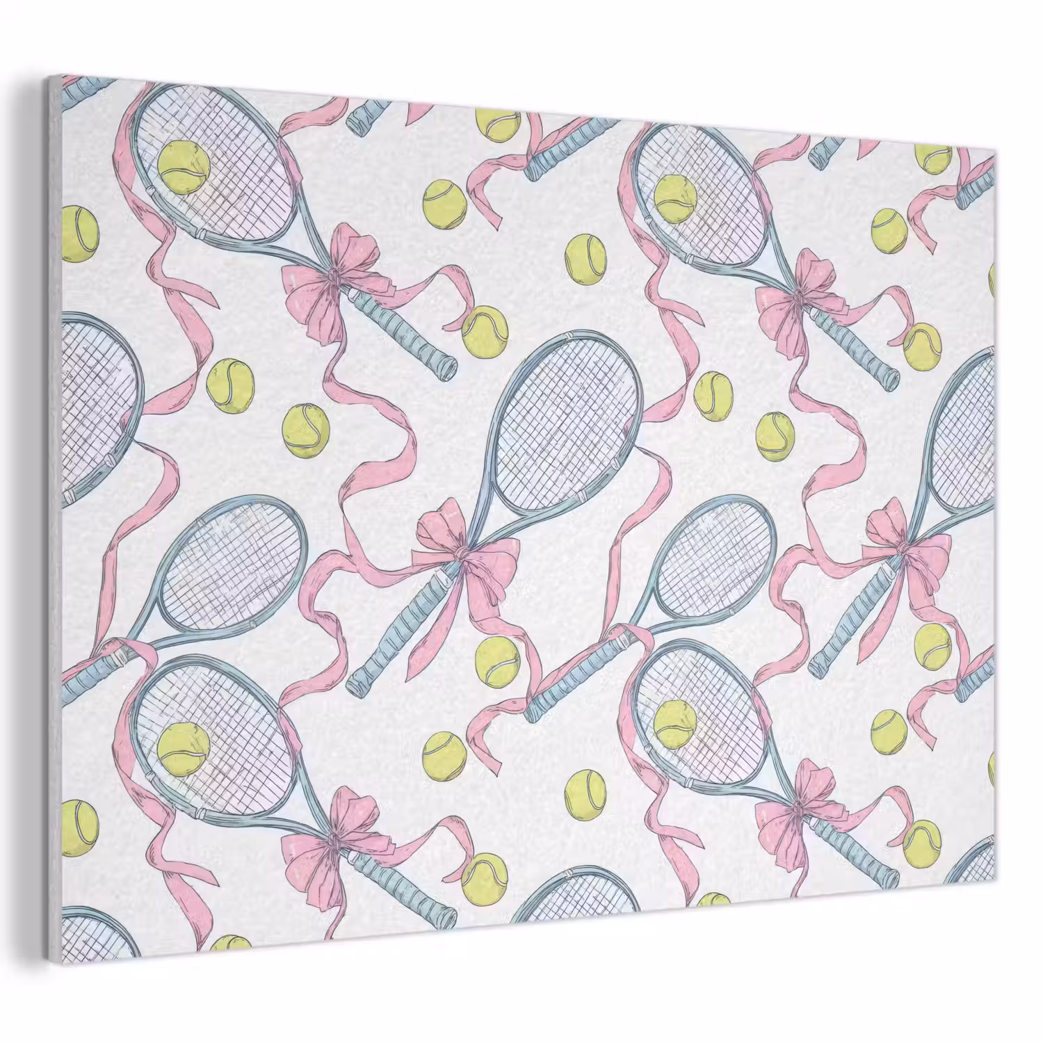 Tennis - Strikken - Kleurrijk PET vilt klein 837 -3d