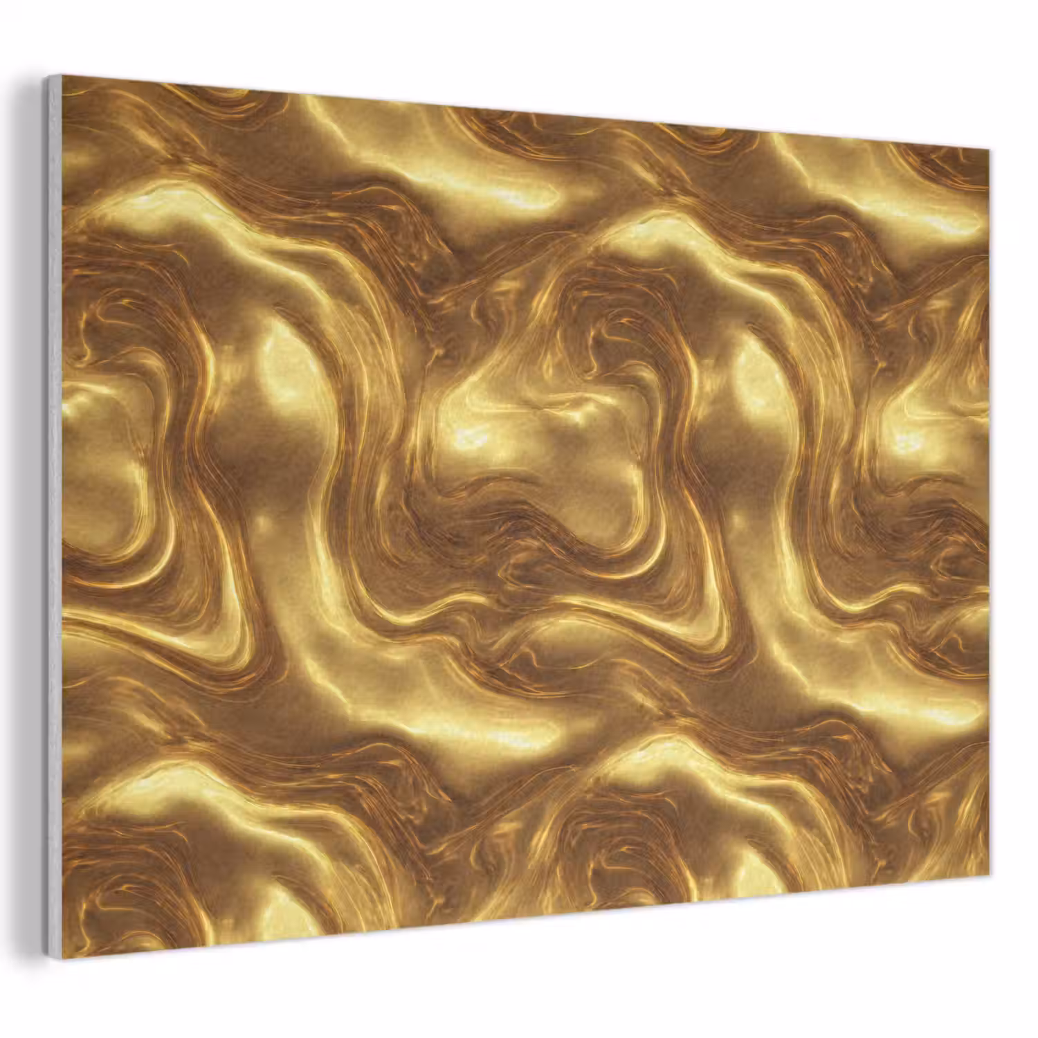 Textuur - Vloeibaar - Organisch - Goud PET vilt klein 837 -3d