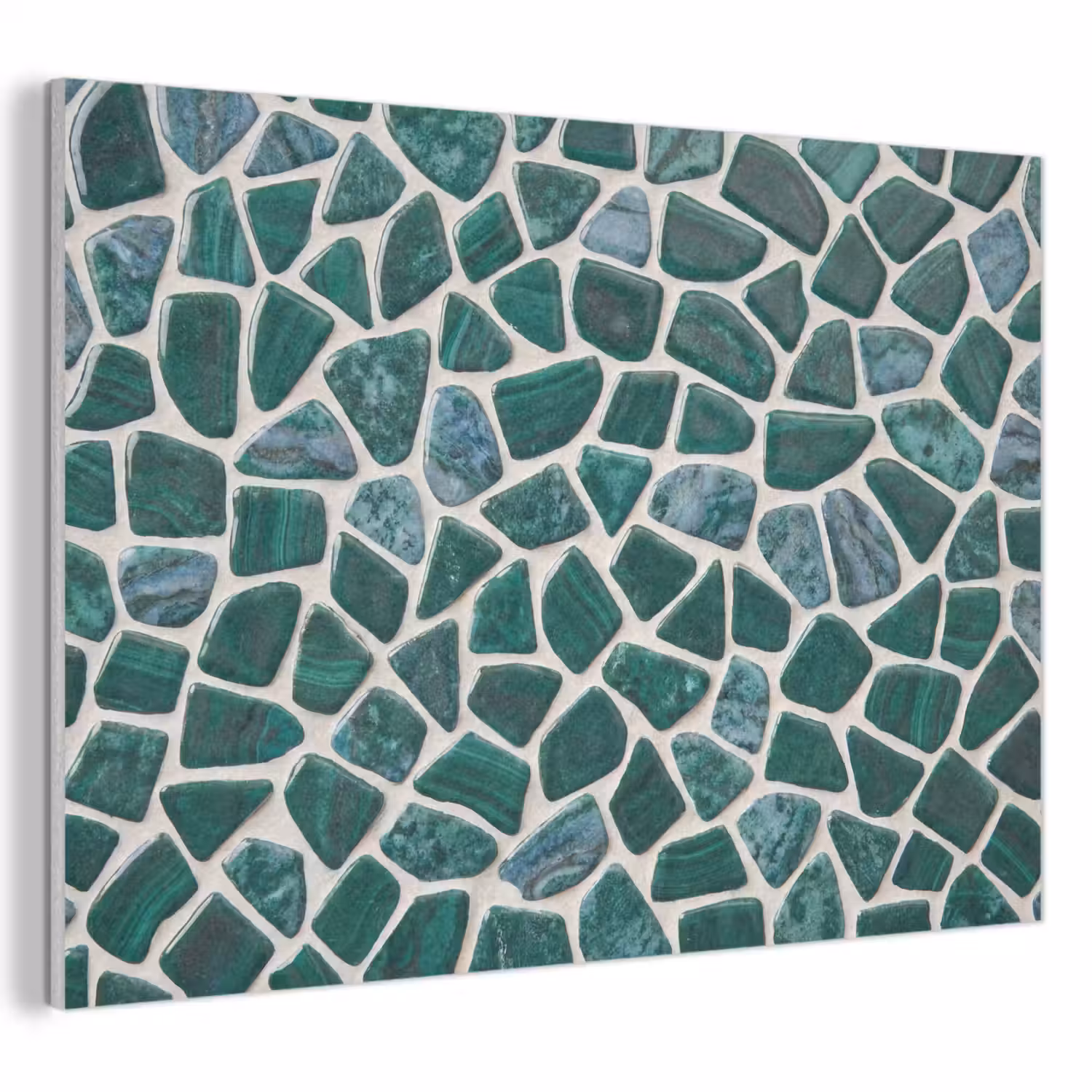 Textuur - Steen - Groen - Abstract - Patroon PET vilt klein -3d
