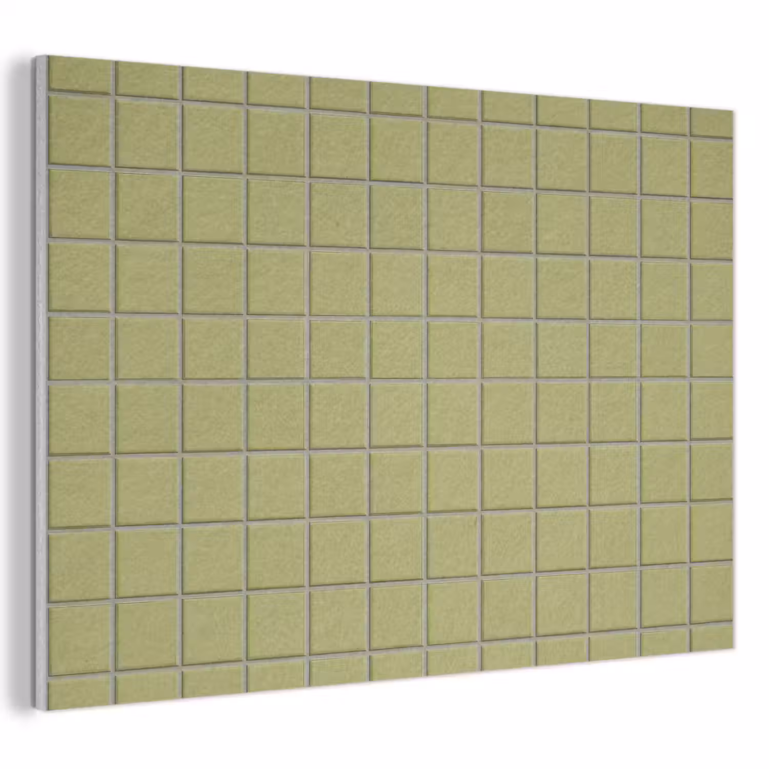 Tegel - Patroon - Olijfgroen PET vilt klein 837 -3d