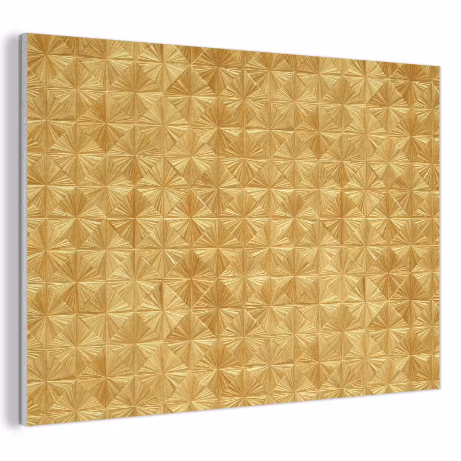 Tegels - Geometrisch - Reliëf - Goud PET vilt klein 837 -3d