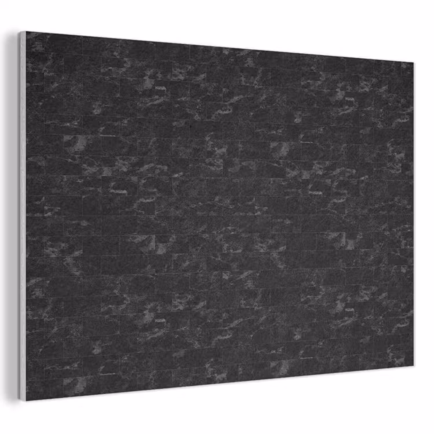 Tegels - Patroon - Marmer - Zwart PET vilt klein 837 -3d