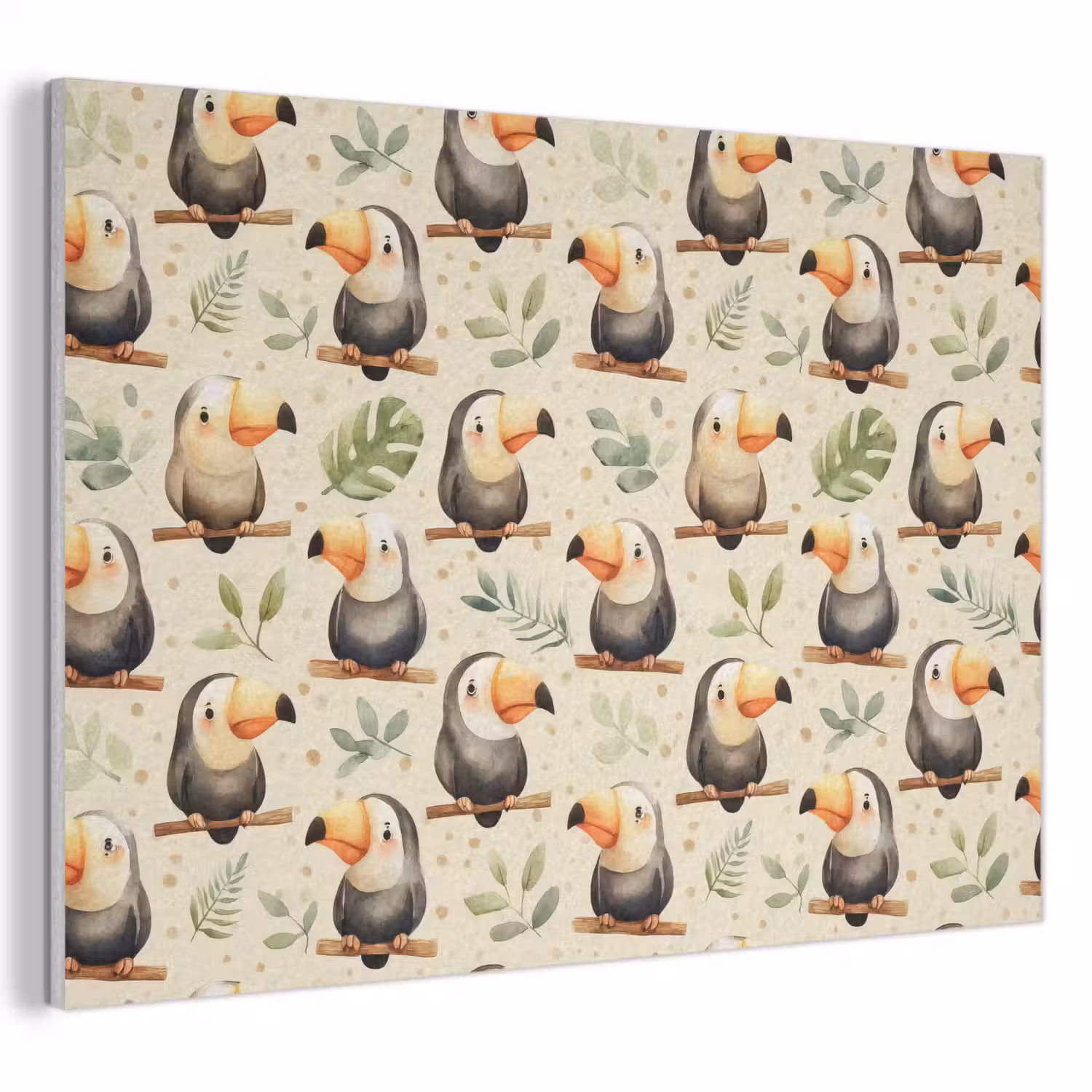 Toekans - Exotisch - Kleurrijk PET vilt klein 837 -3d