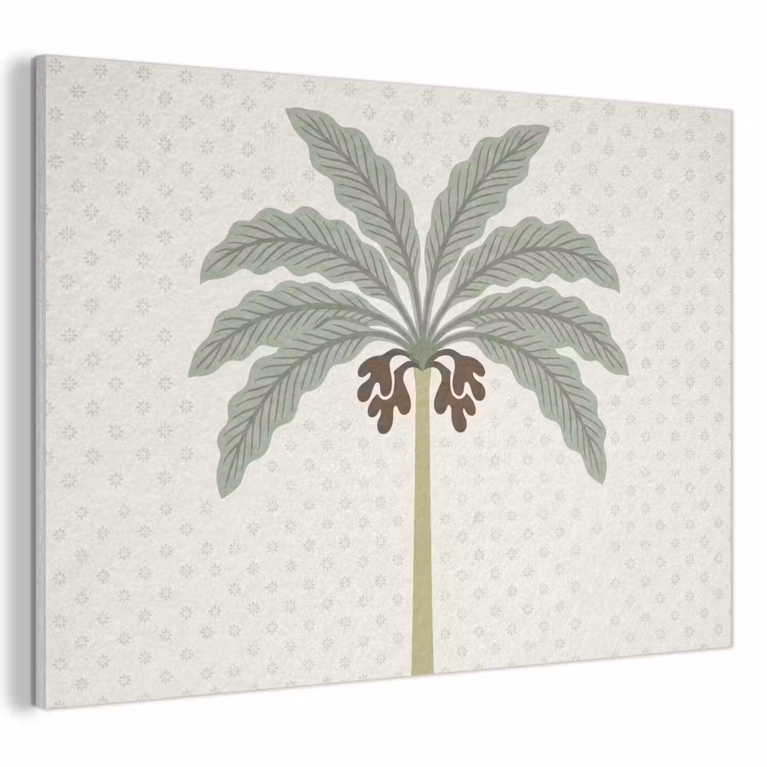 Boom - Bladeren - Groen - Decoratief - Beige PET vilt klein -3d