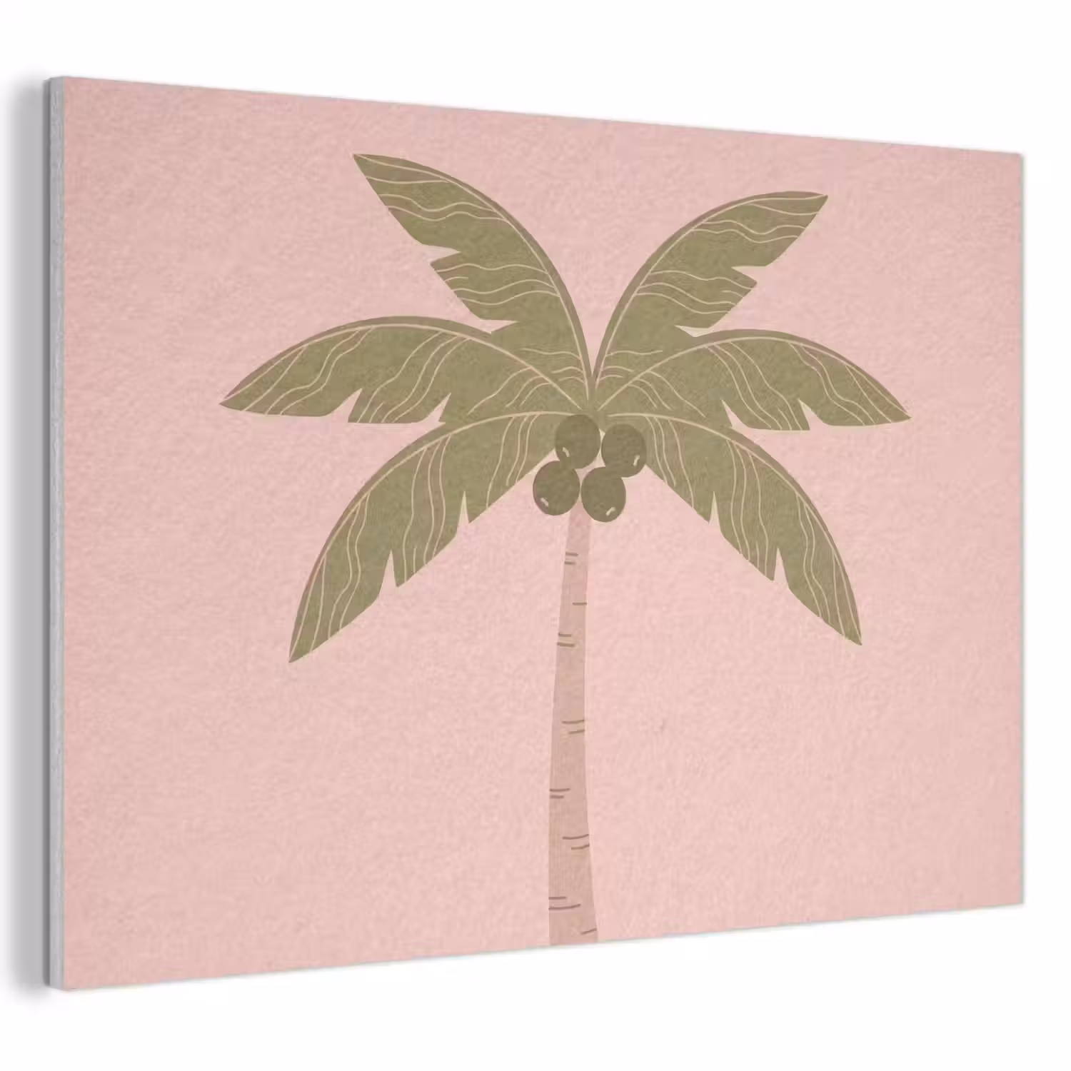 Boom - Palm - Natuur - Illustratie - Roze PET vilt klein -3d