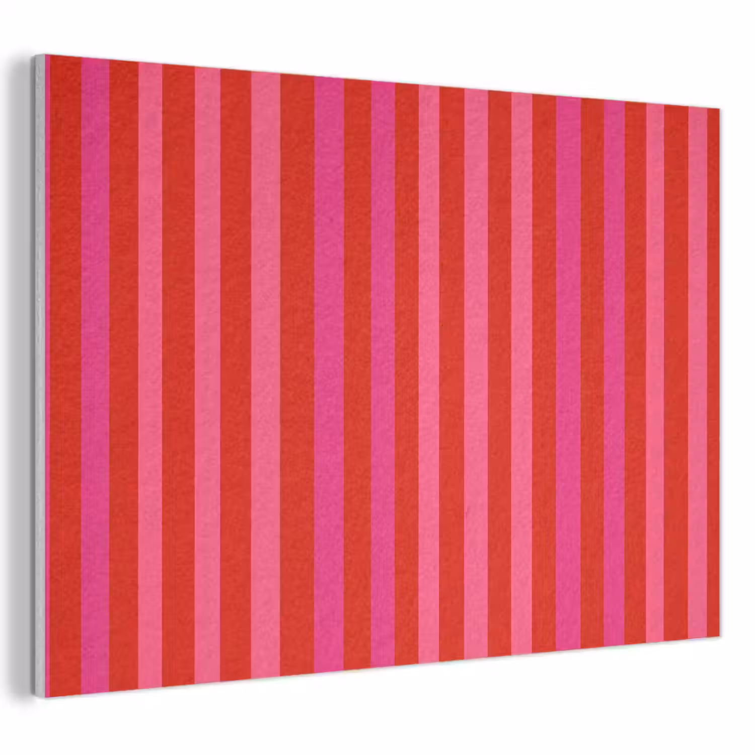 Verticaal - Strepen - Roze PET vilt klein 837 -3d