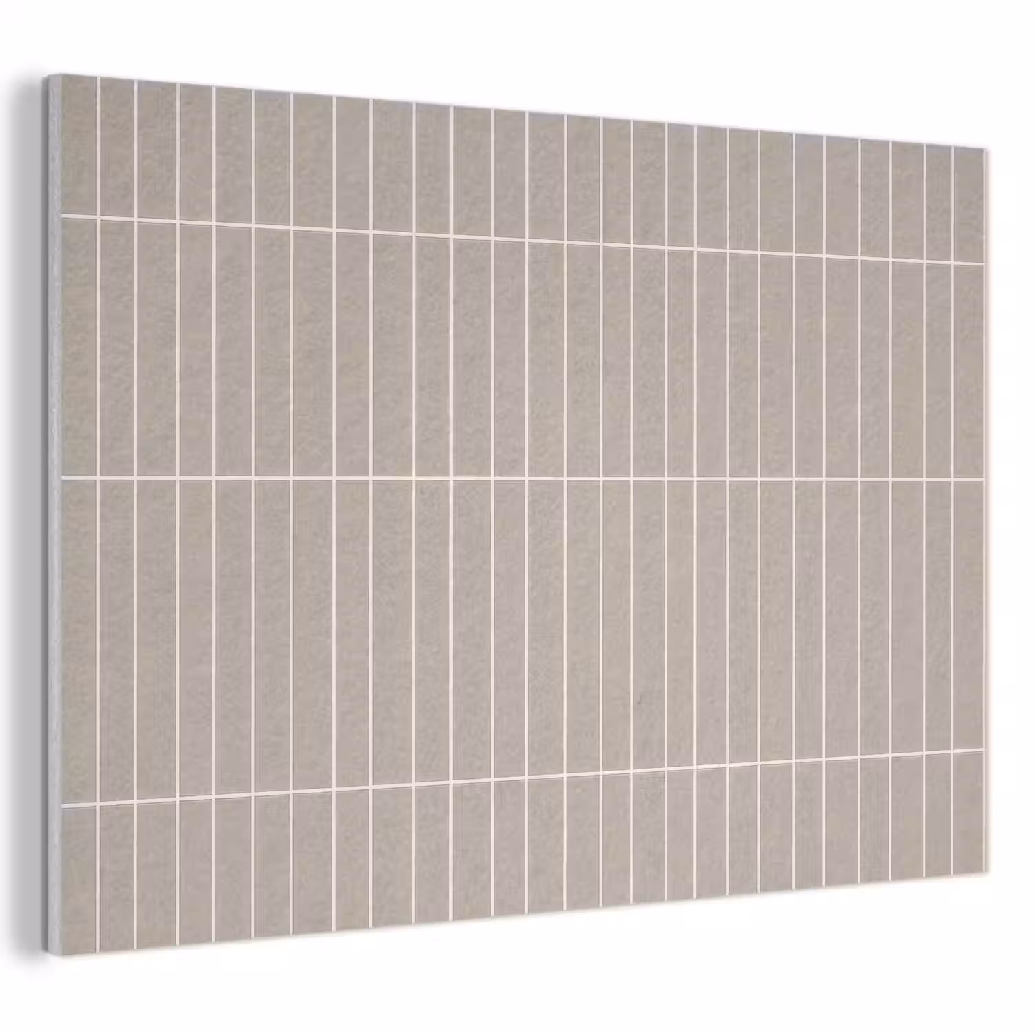 Verticaal - Wandtegel - Licht Beige PET vilt klein 837 -3d