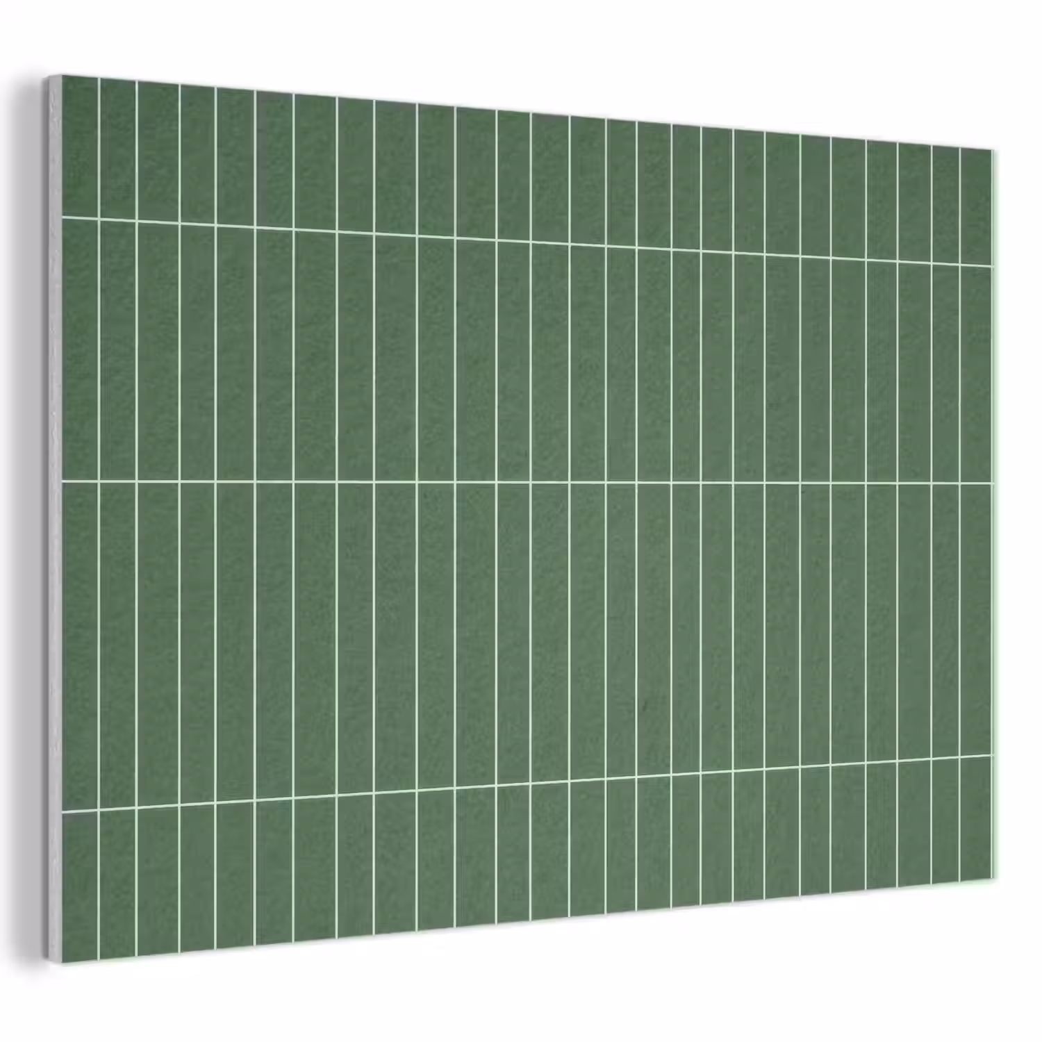 Wandtegel - Verticaal - Donkergroen PET vilt klein 837 -3d