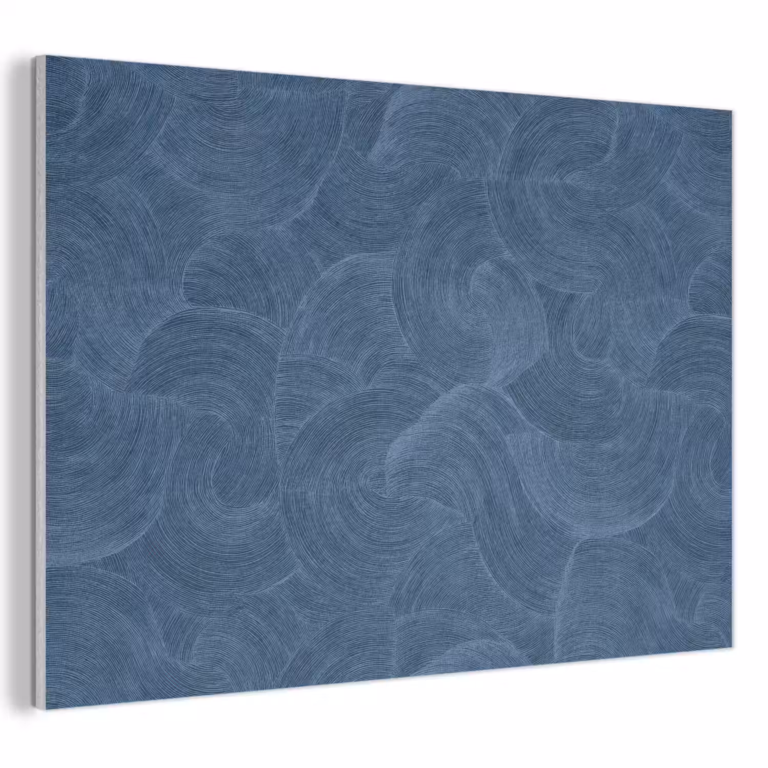 Golven - Textuur - Patroon - Blauw PET vilt klein 837 -3d