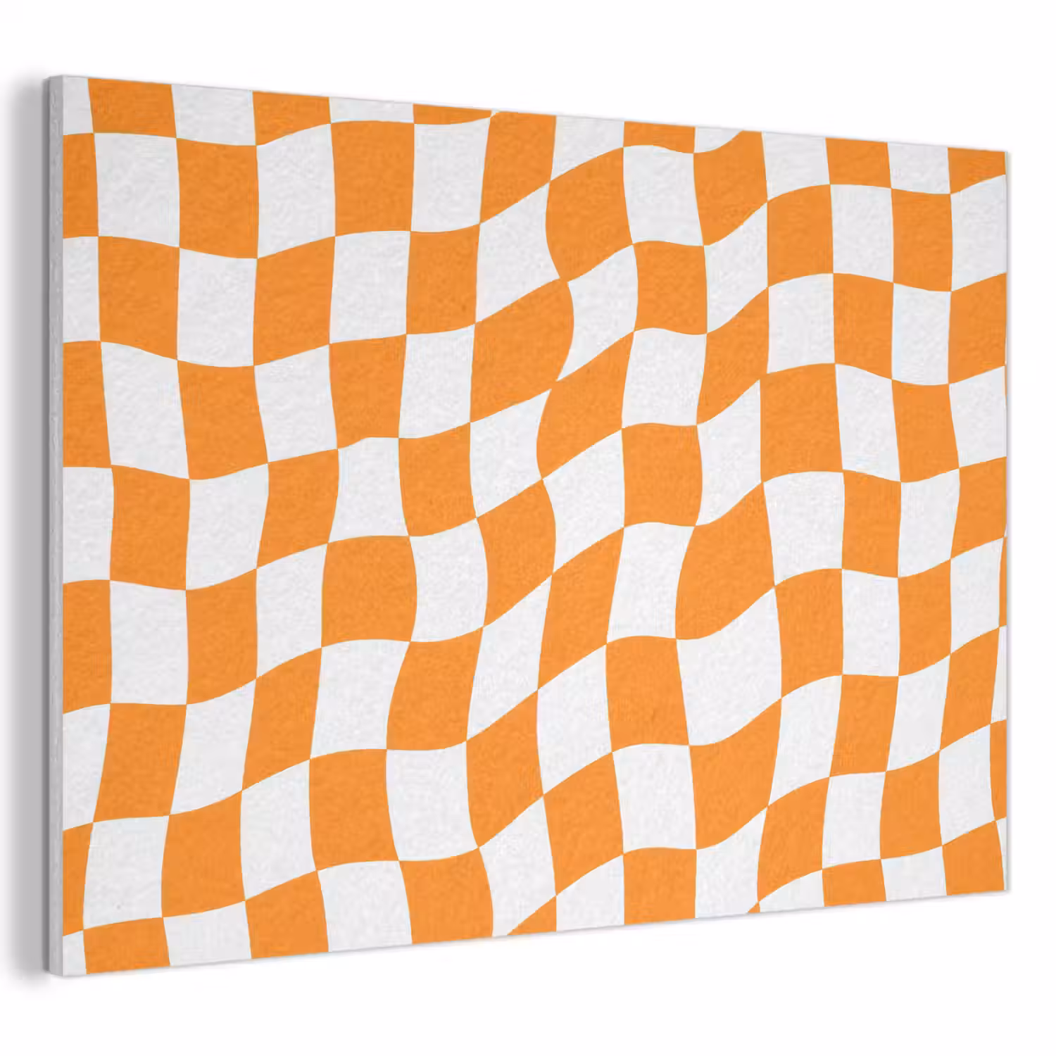 Golvend - Patroon - Oranje PET vilt klein 837 -3d