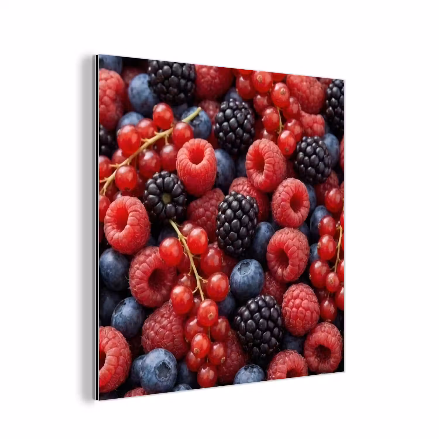 Bessen - Mix - Vers - Eten - Kleurrijk aluminium wit klein -3d