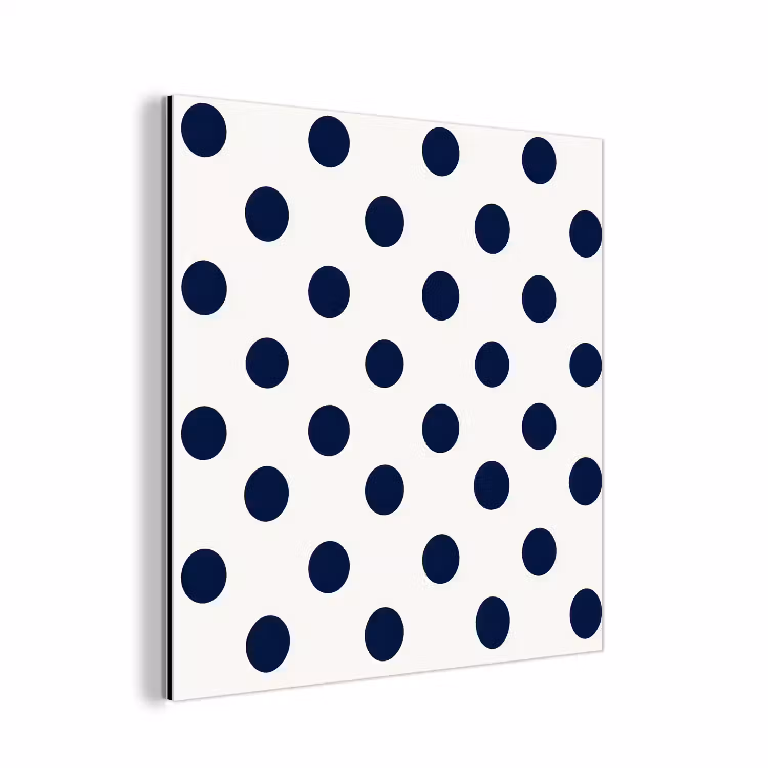 Klassiek - Stippen - Blauw aluminium wit klein 46 -3d