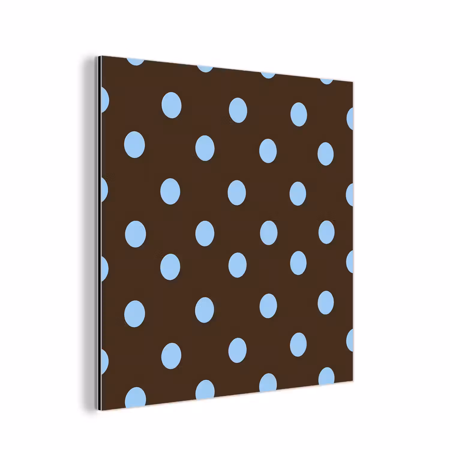Klassiek - Stippen - Bruin aluminium wit klein 46 -3d