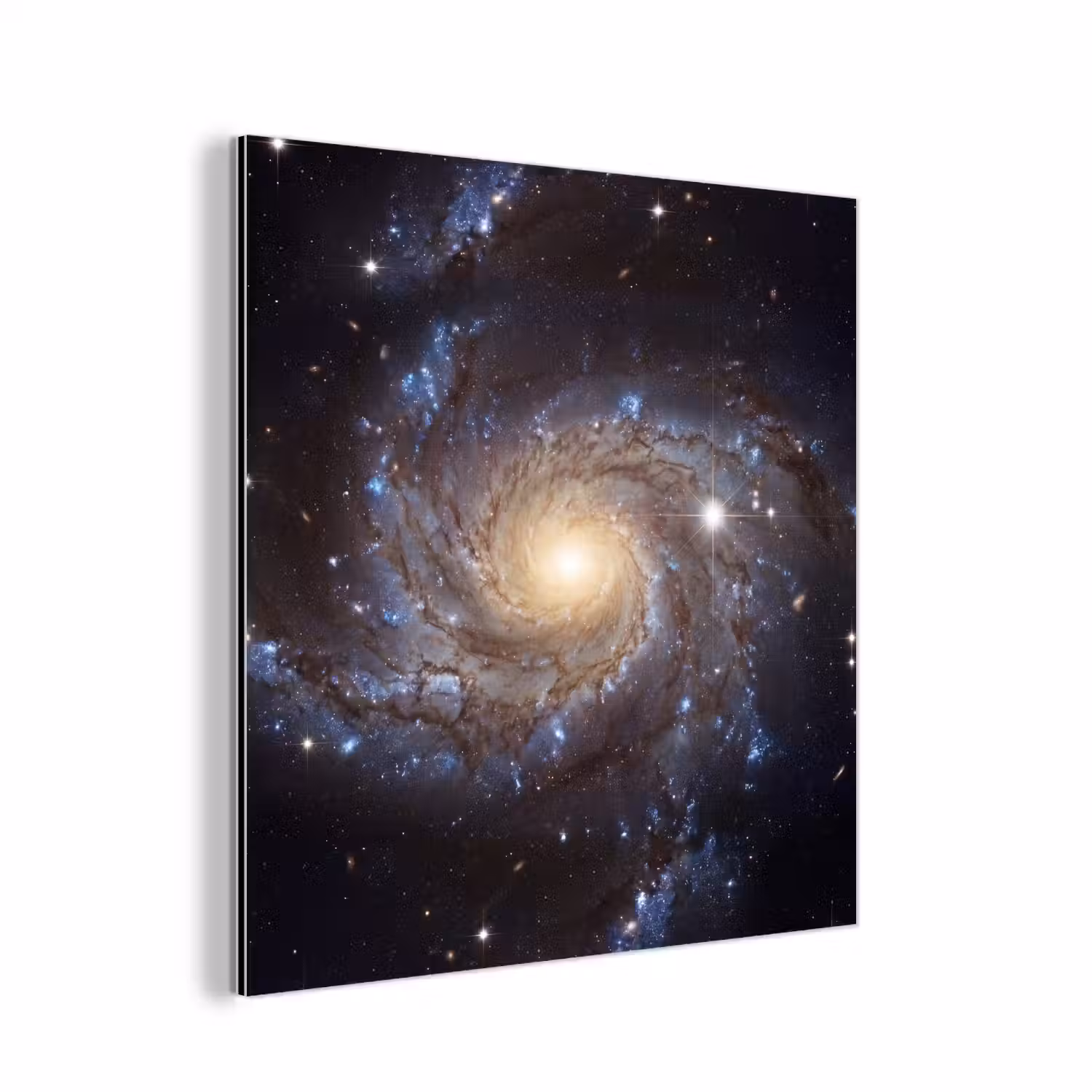 Kosmos - Sterrenstelsel - Donker aluminium wit klein -3d