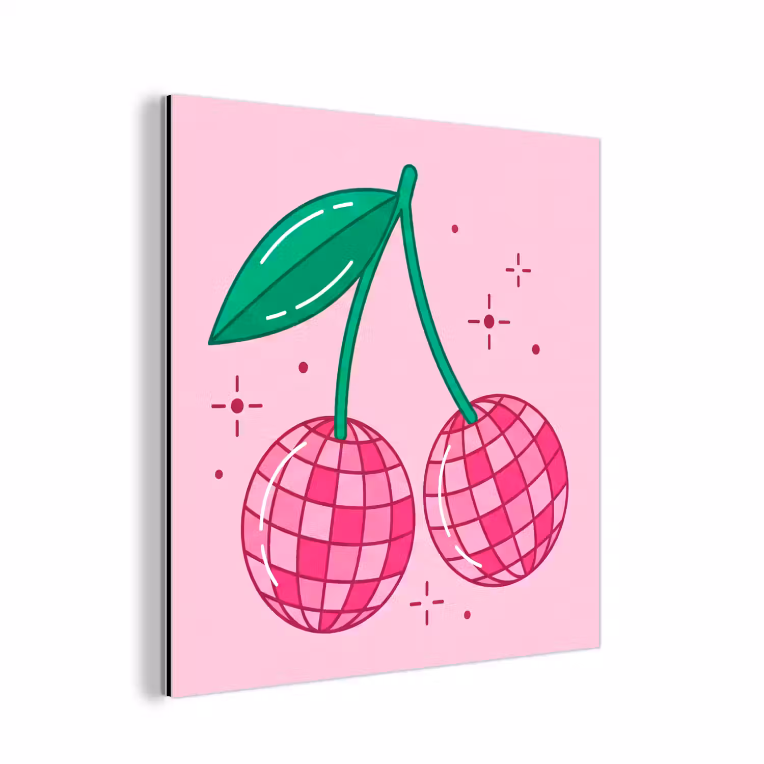 Decoratie - Disco-bal - Feest - Roze aluminium wit klein -3d